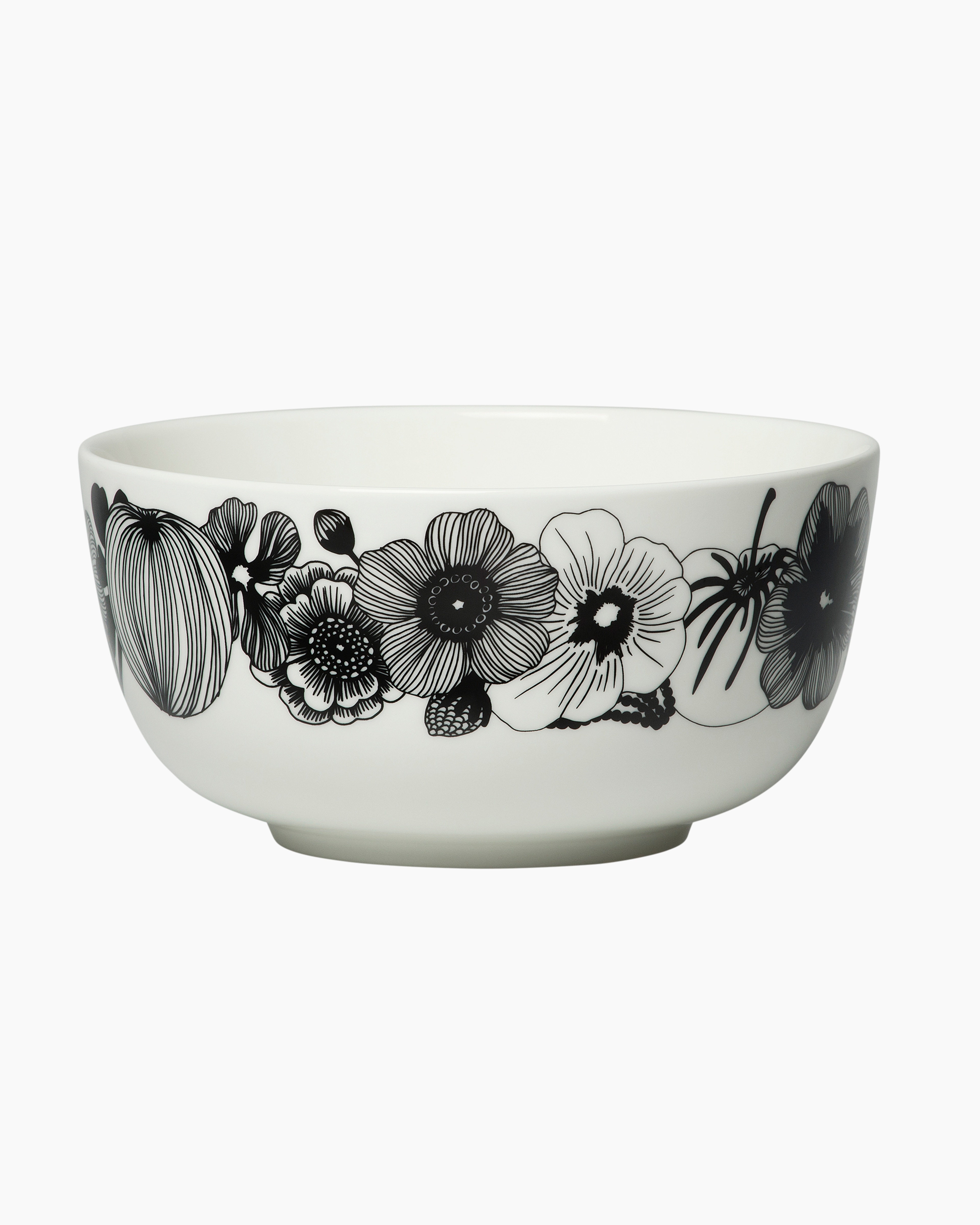 Oiva / Siirtolapuutarha, Bowl 9 dl, white,black,