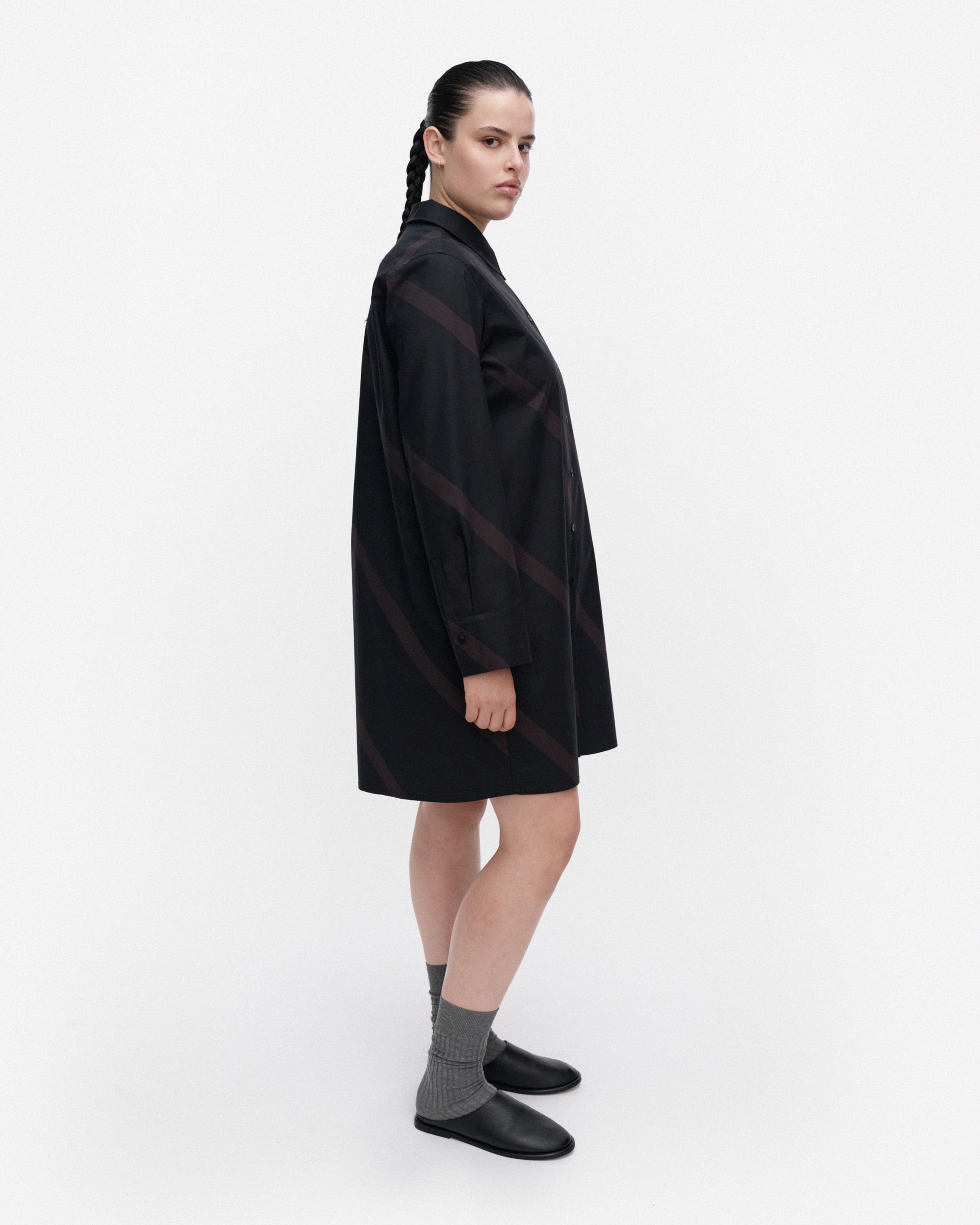 Autio Basso, Dress, black, dark grey,