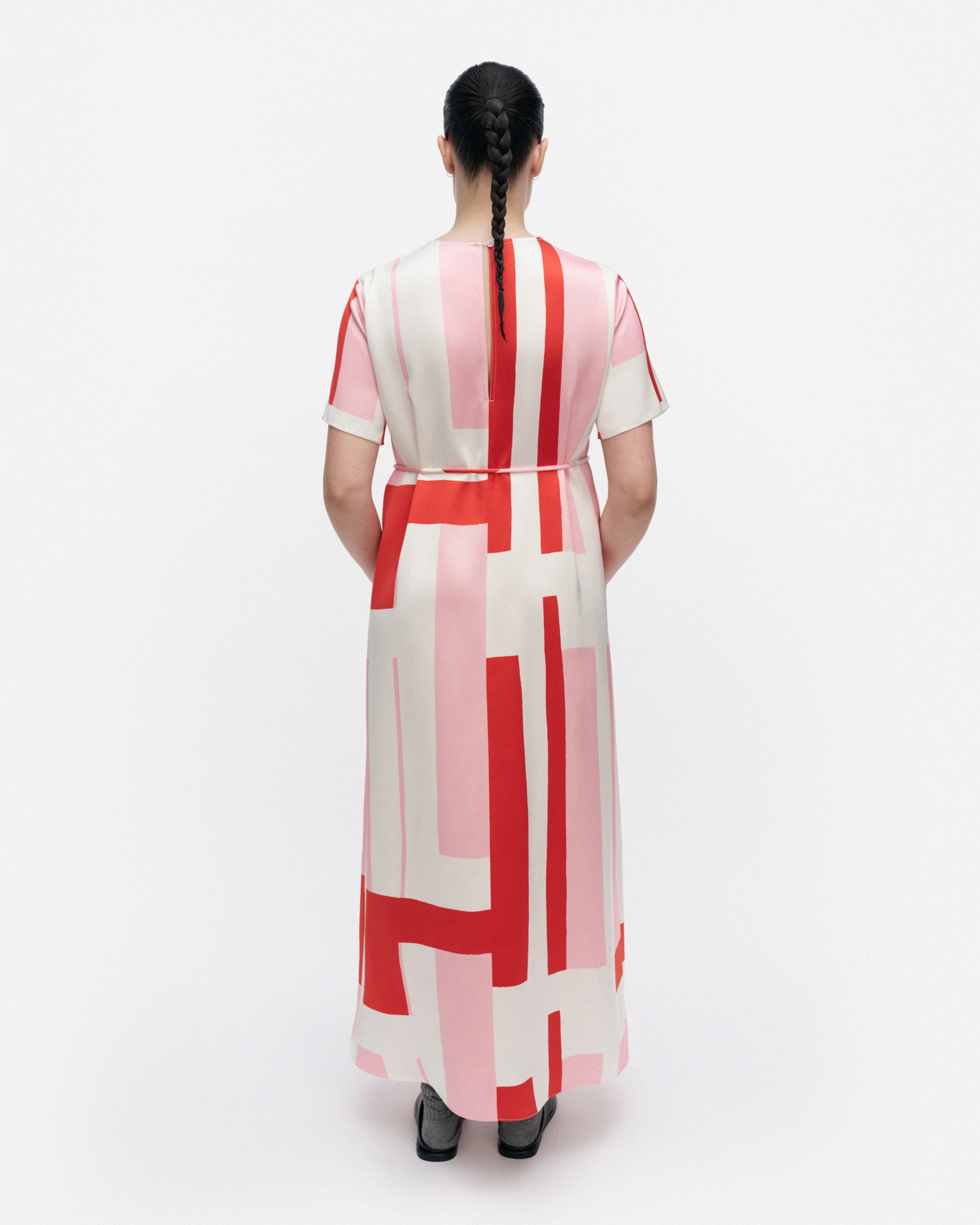 Hiljaus Attika, Dress, off white, light pink, red,