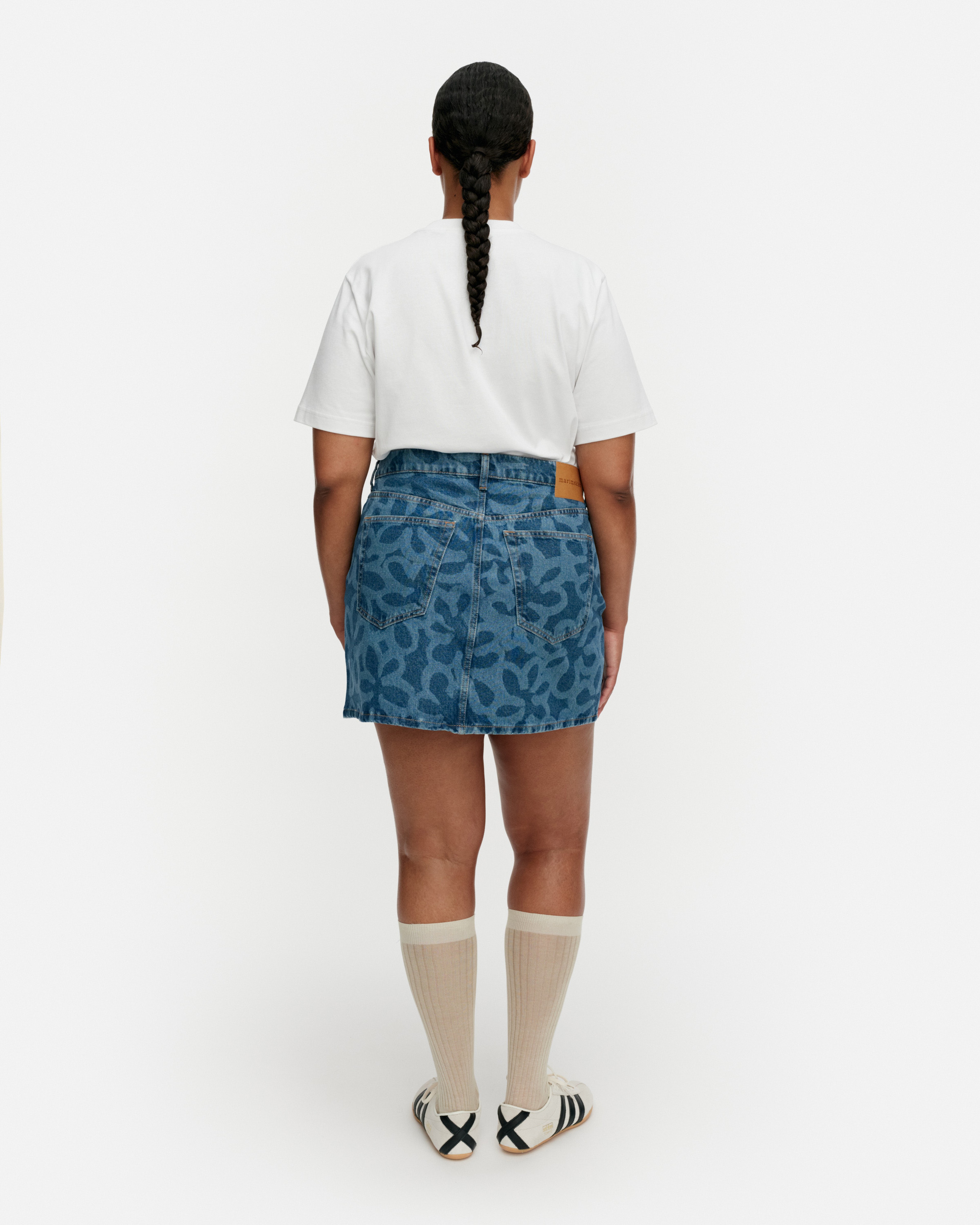 Maridenim Ruudut Kukka, Hame, used indigo,