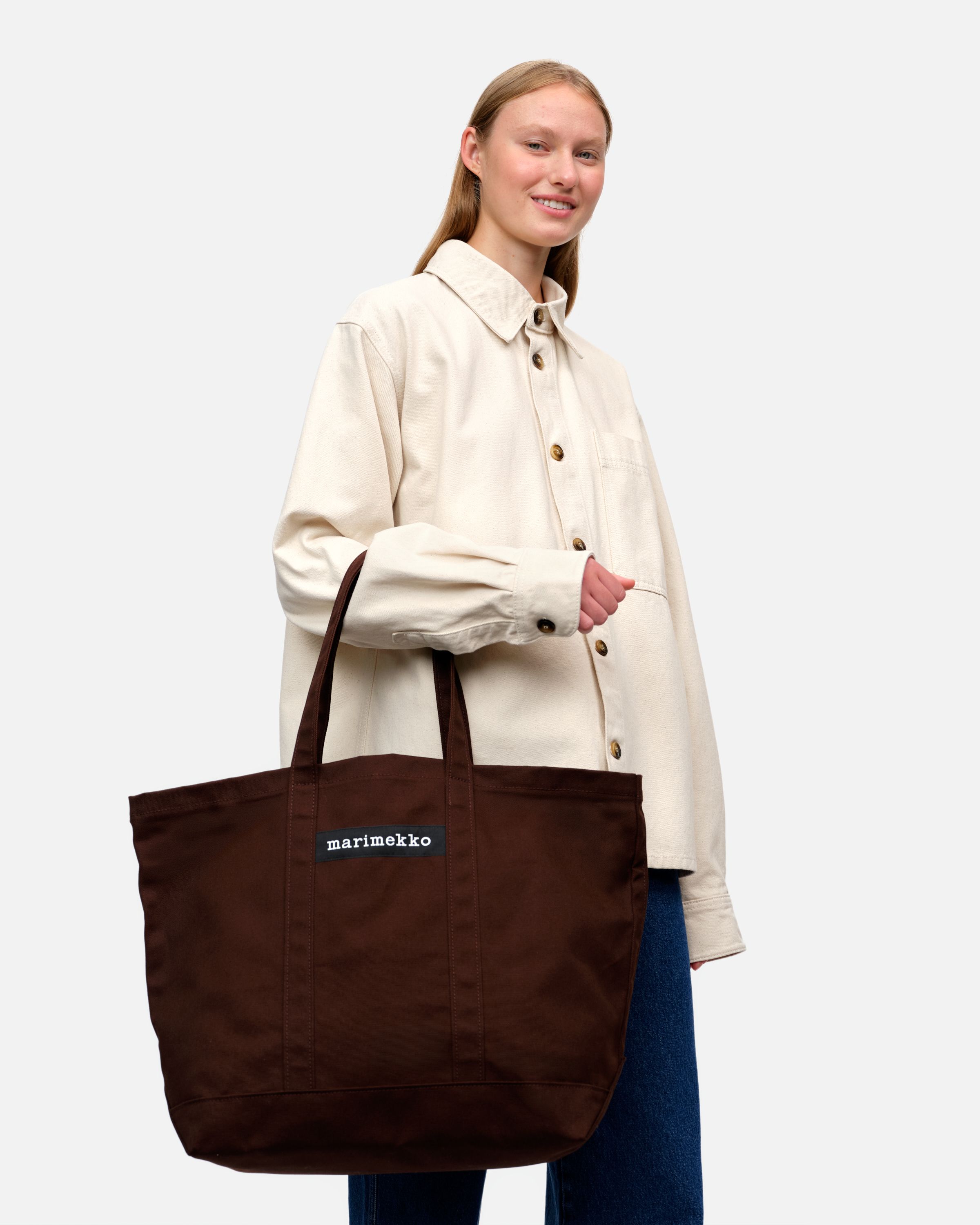 Peruskassi Bag dark brown | Marimekko