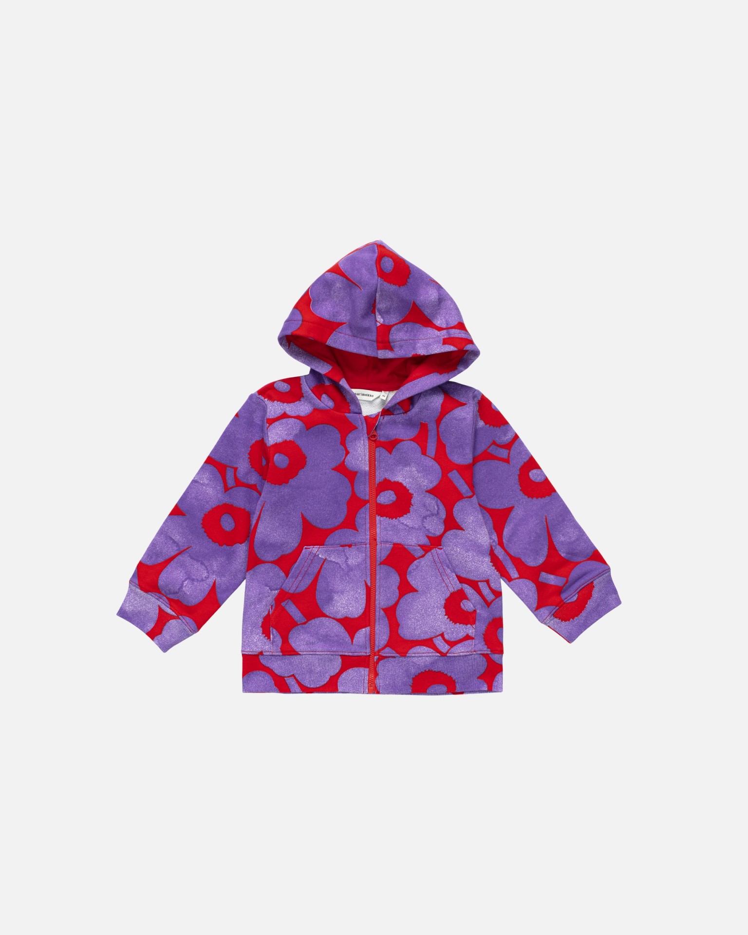 Logot Akvarelli Unikko I, Kids hoodie 80/86, lilac, red,