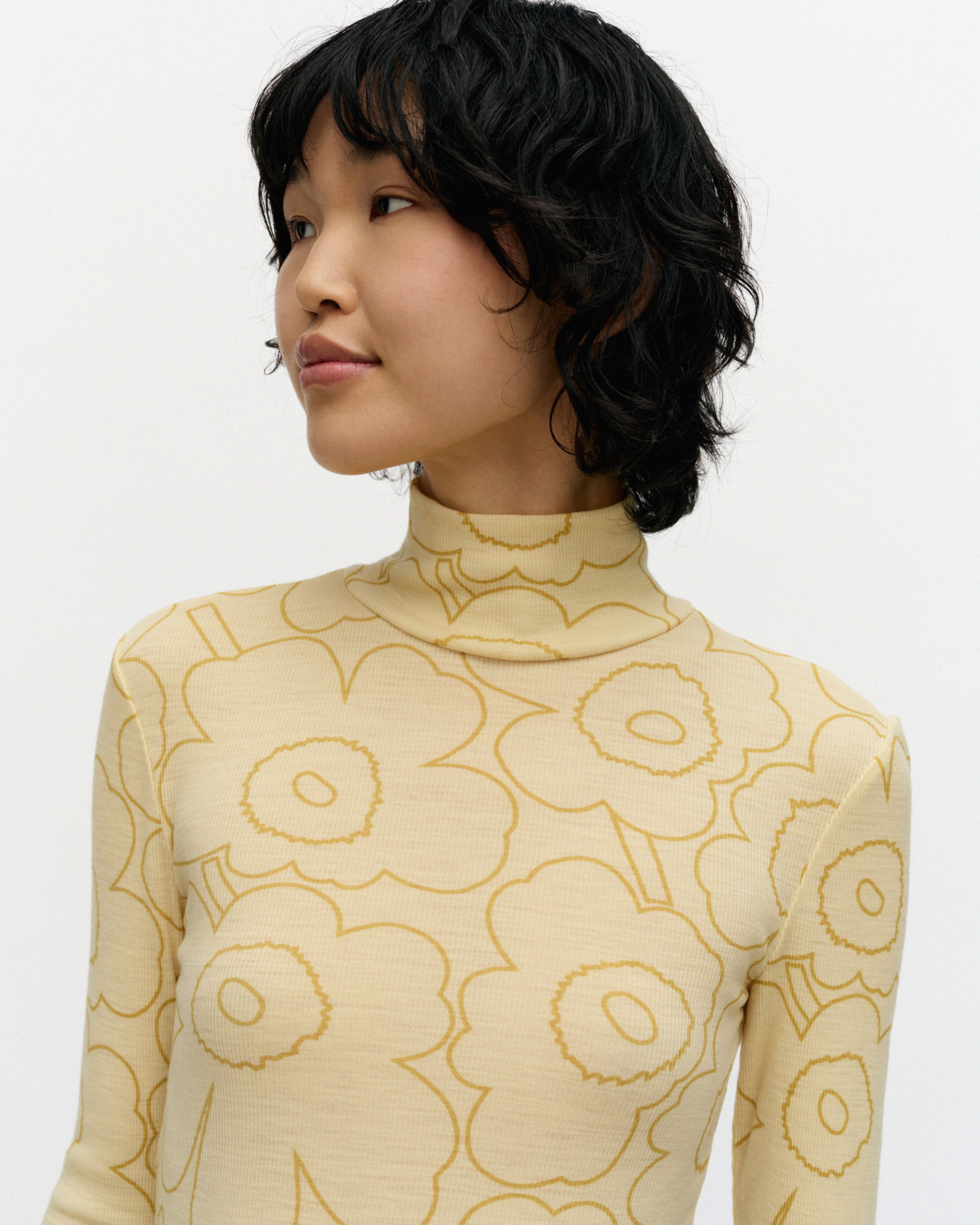 Häilyvä Piirto Unikko Rib turtleneck shirt