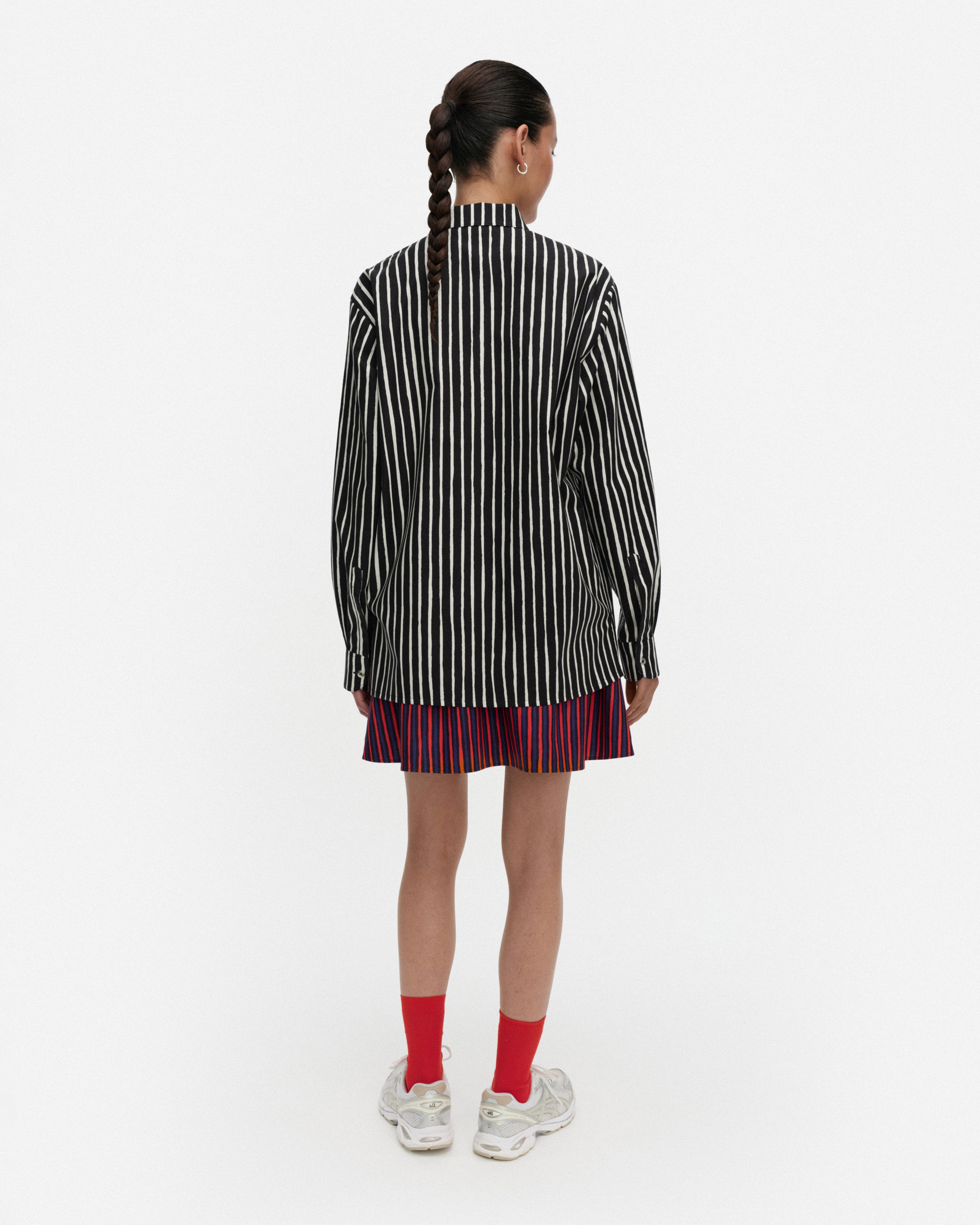 Jokapoika, Kioski cotton shirt, black, white,