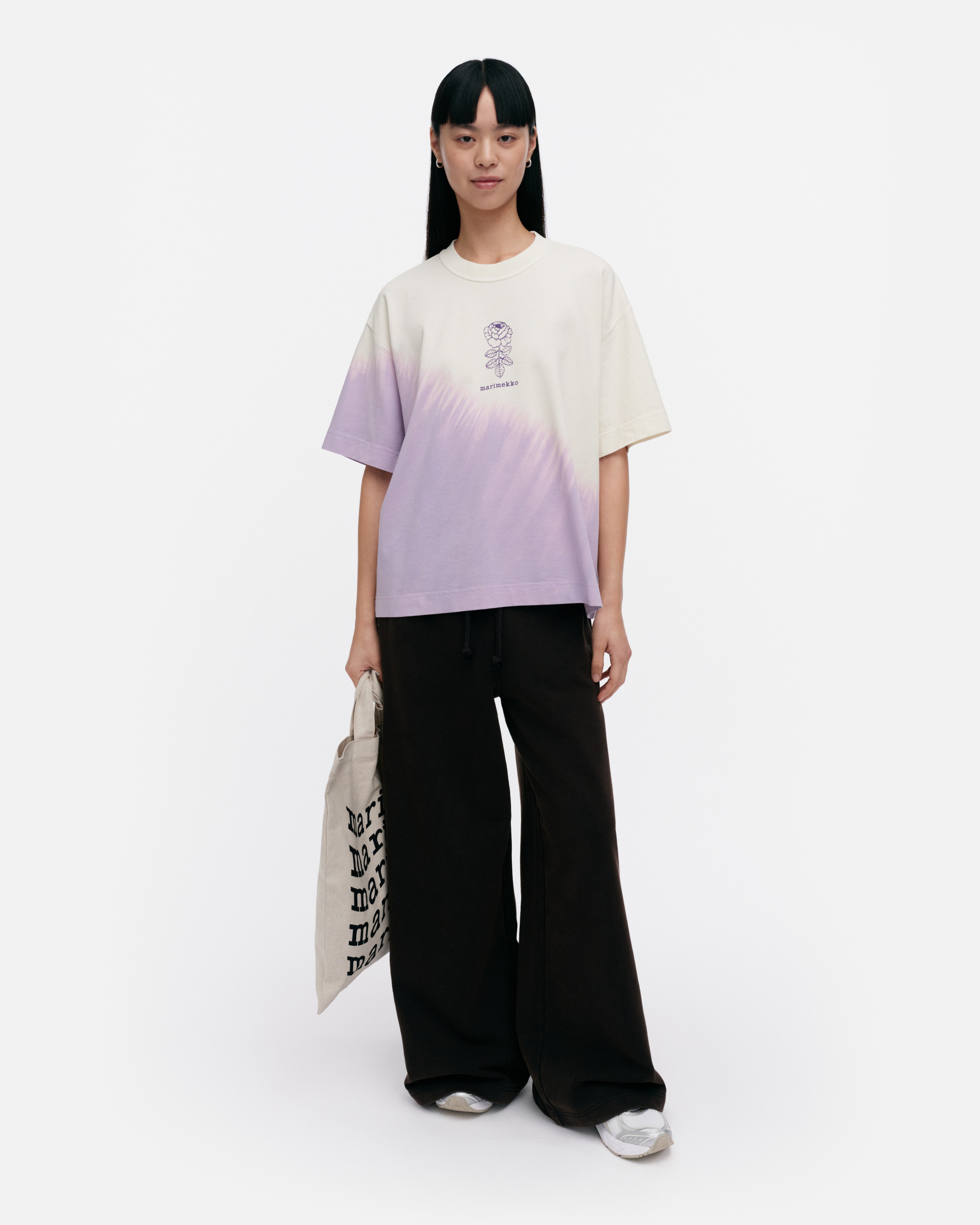Veisto Vihkiruusu Placement, Kioski t-shirt, off white, lilac,