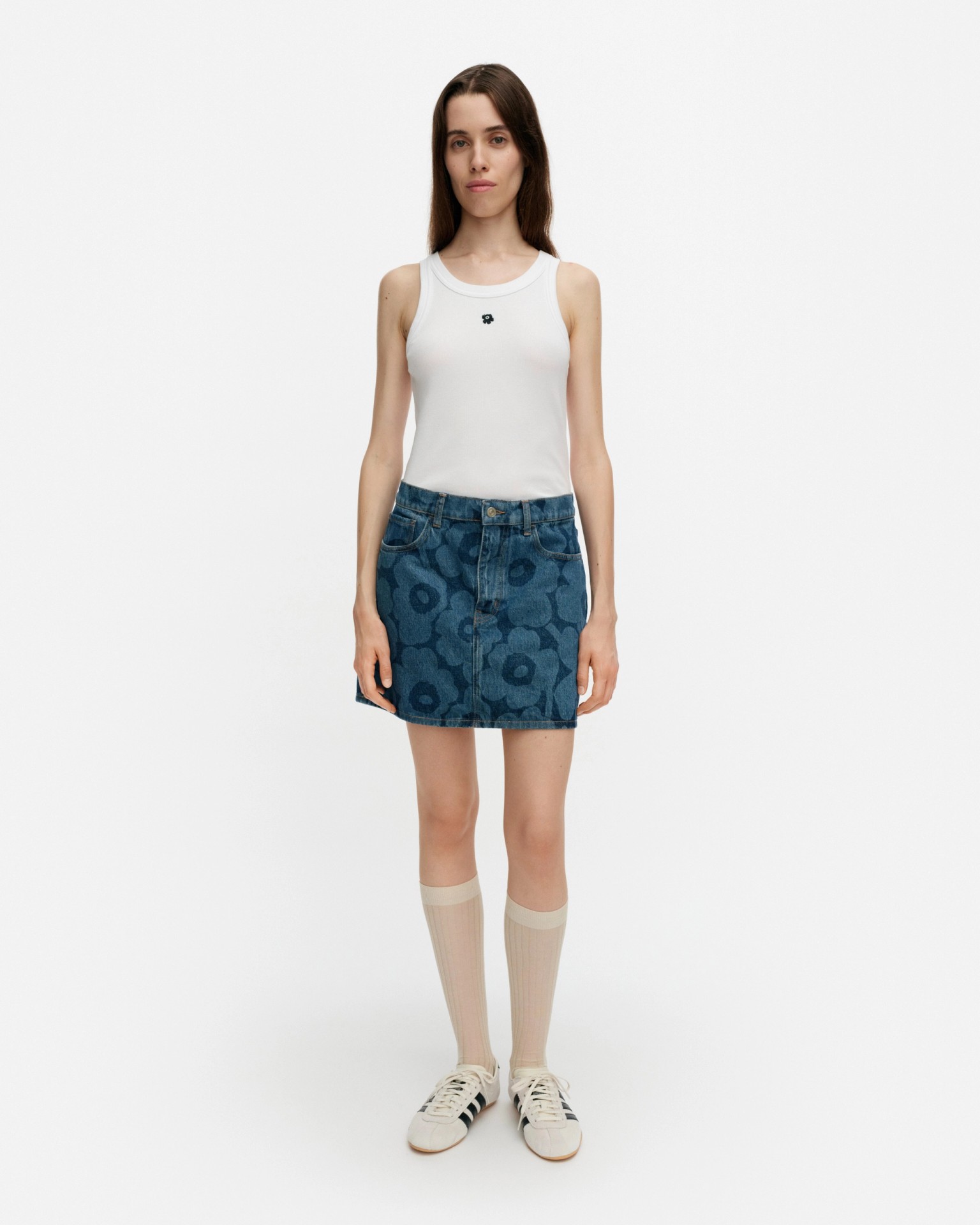 Maridenim Ruudut Unikko Skirt