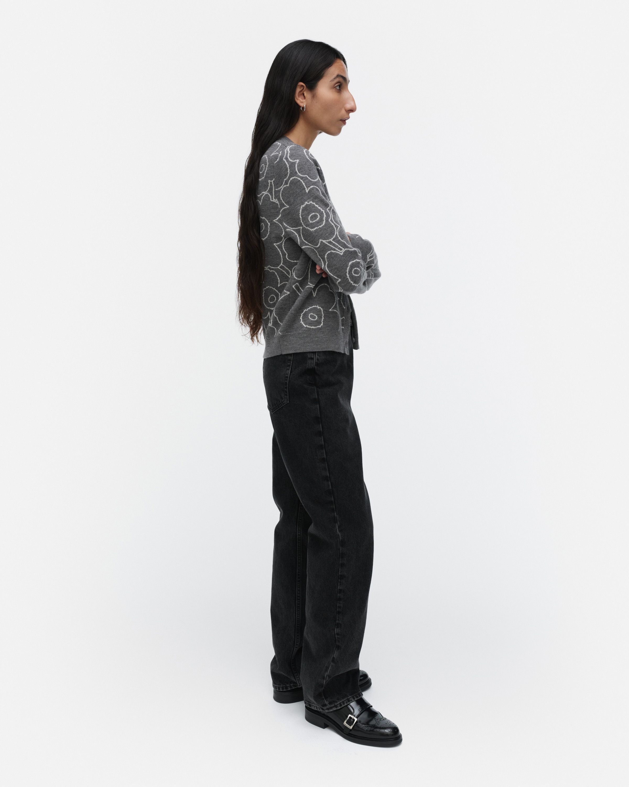 Villi Piirto Unikko Knitted cardigan | Marimekko