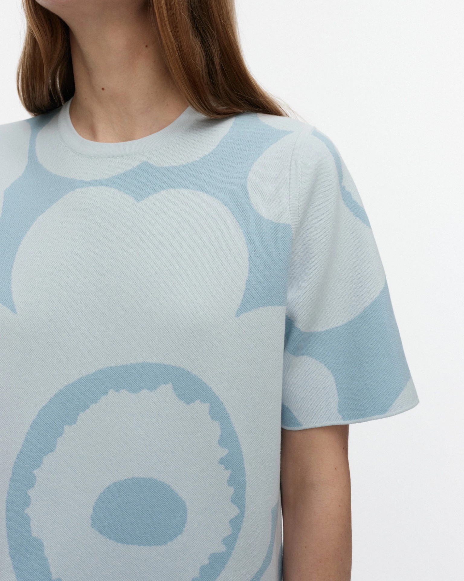 Mahdollisuus Unikko, Knitted dress, light blue, light blue,