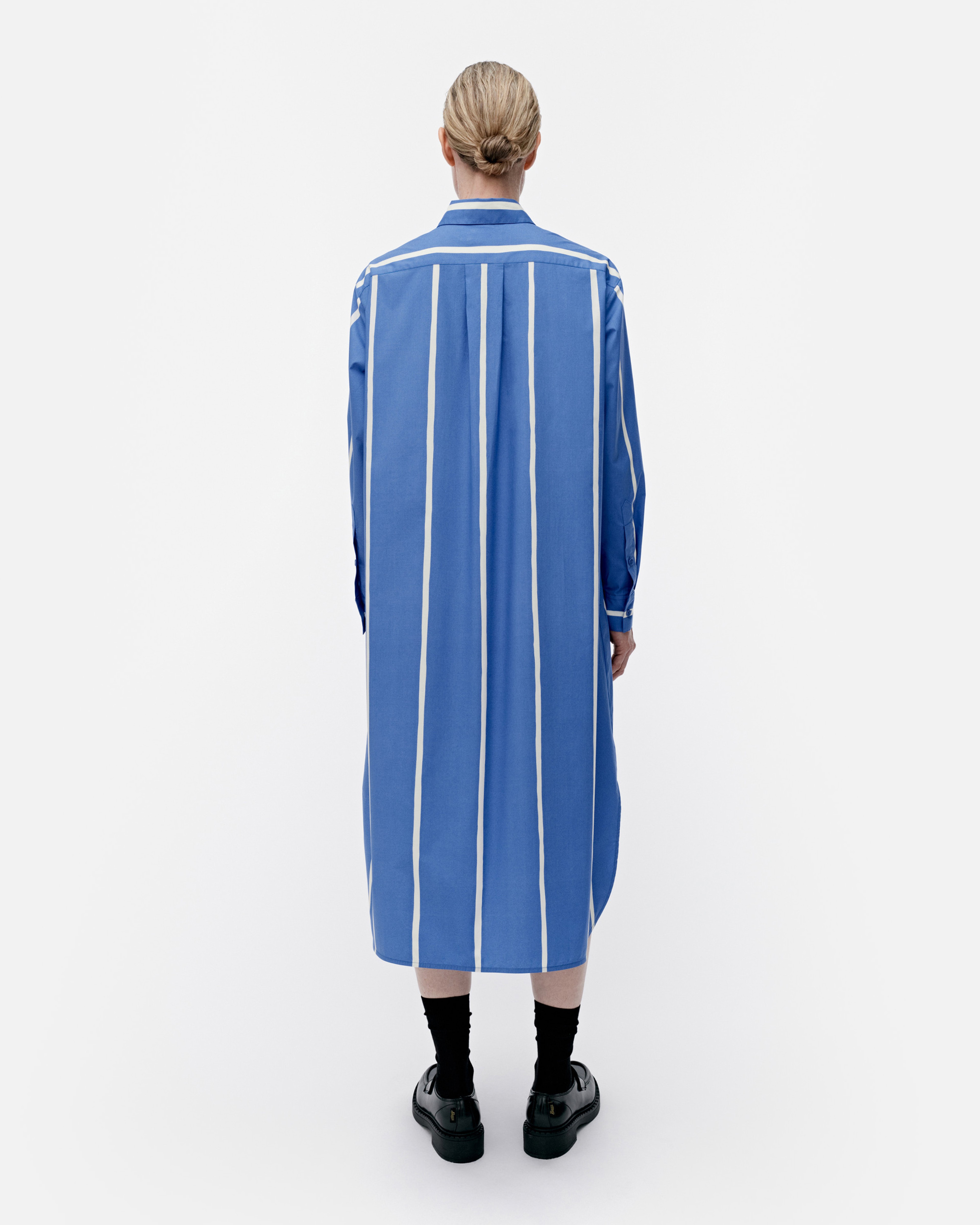 Runoelma Puhveli, Mekko, sininen, vaaleankeltainen,