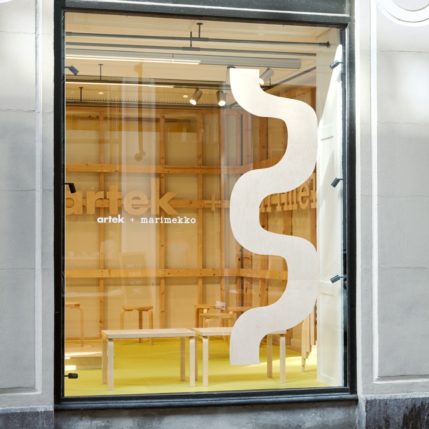 Artek + Marimekko 3daysofdesign window art.