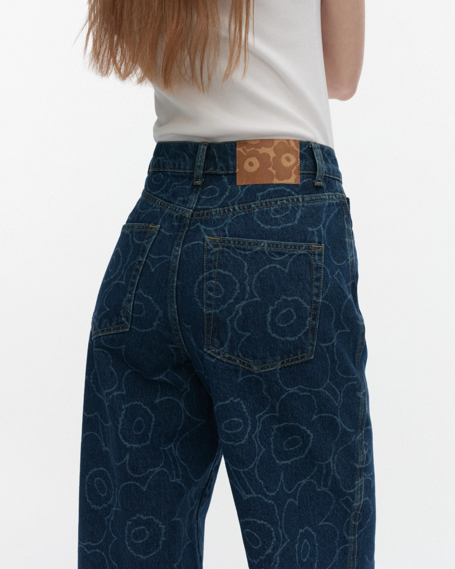 Maridenim Wide Piirto Unikko, Jean, indigo moyen,