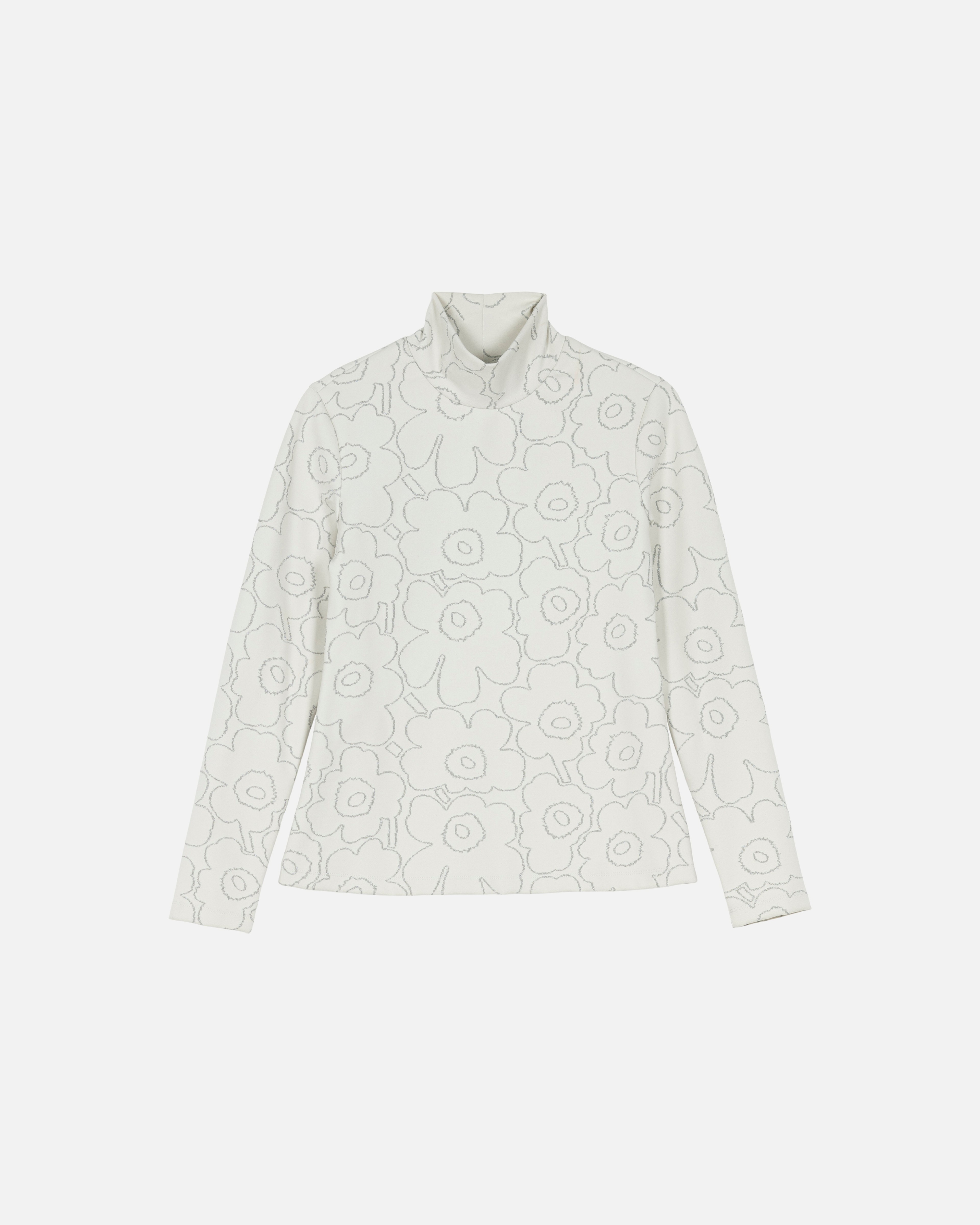 Taittuen Piirto Unikko, Poolopaita, harmaa, hopea,