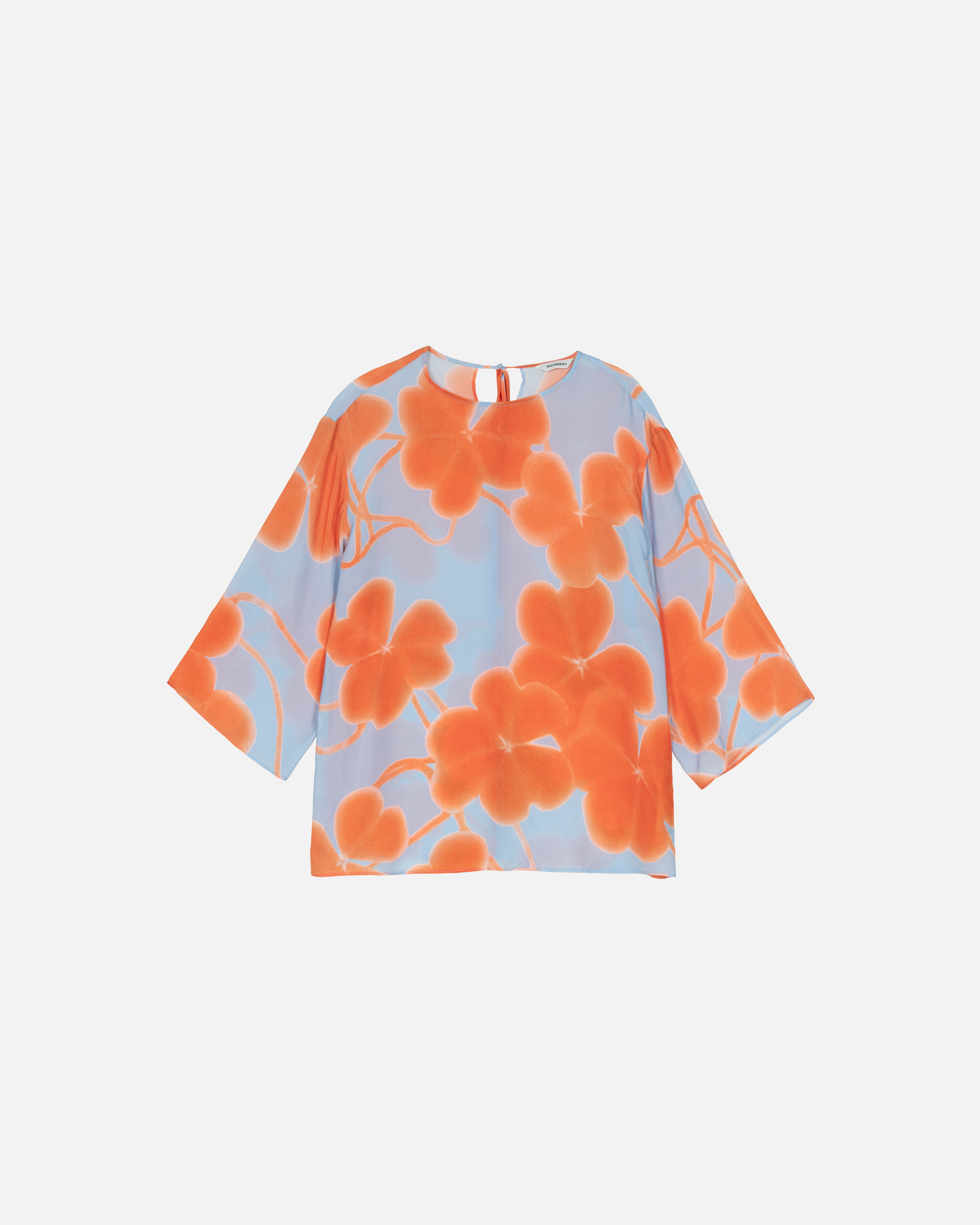 Oaja Ketunleipä, Shirt, light blue, orange, light pink,