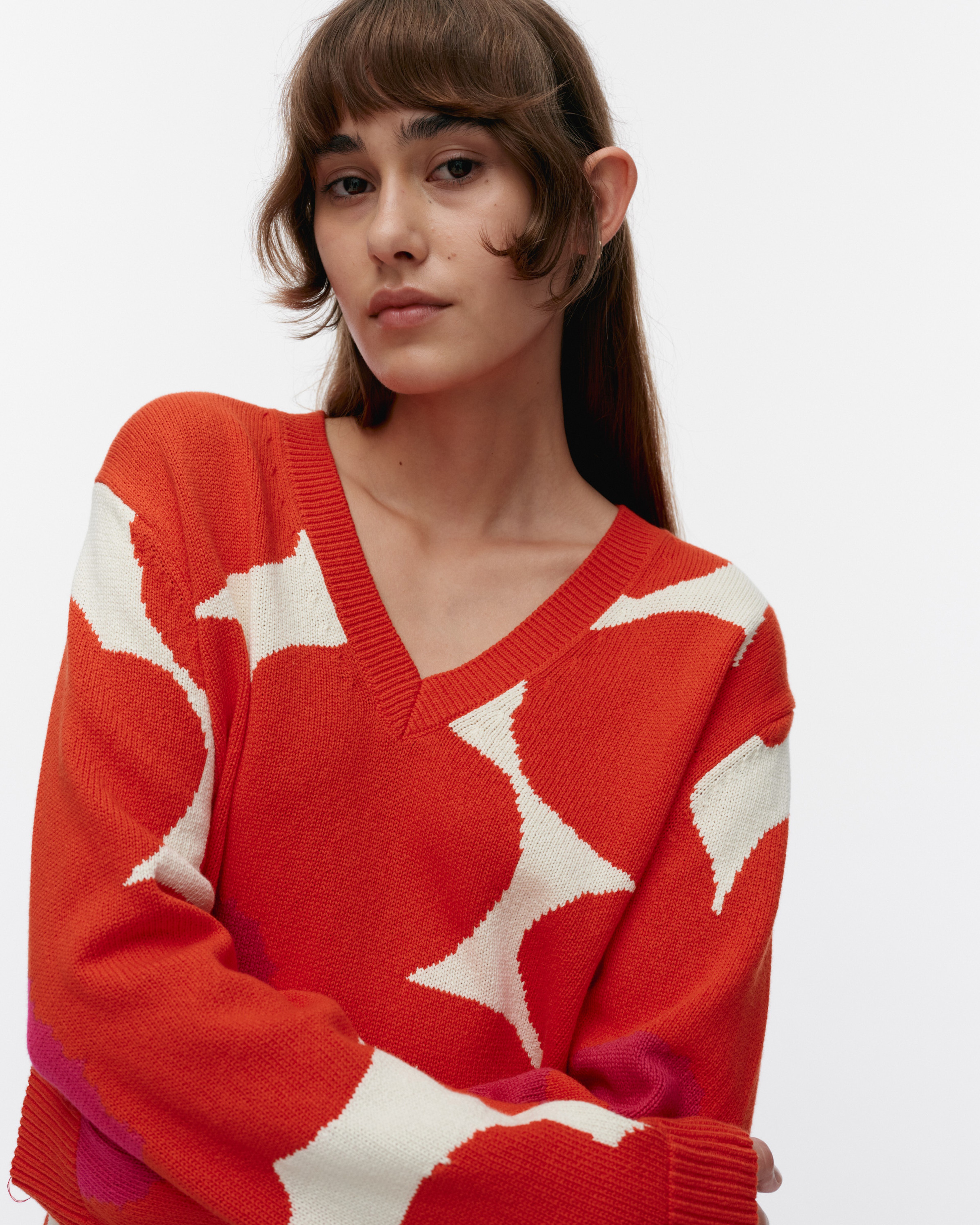 Päivä Unikko Knitted cotton pullover