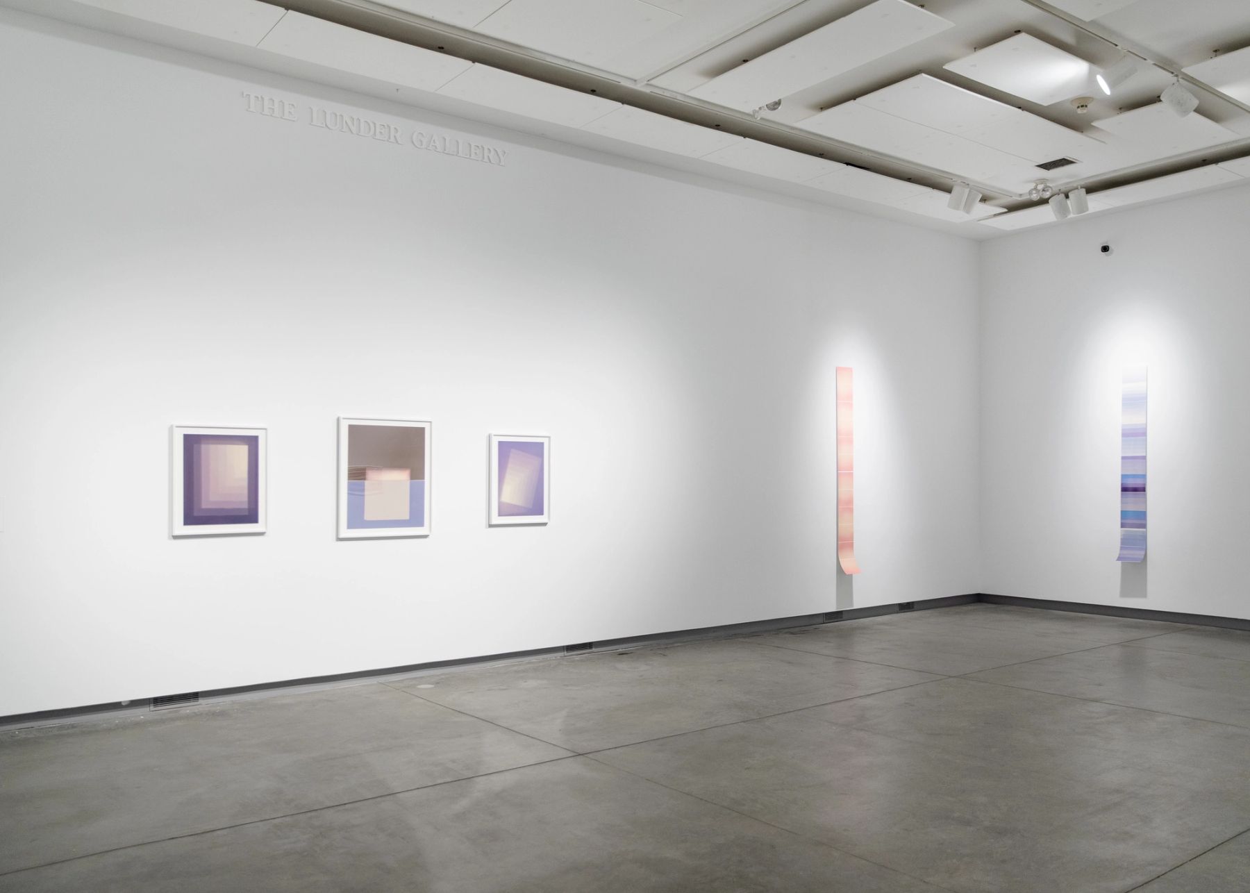 Parallax/Geography, installation view with work by Amanda Marchand