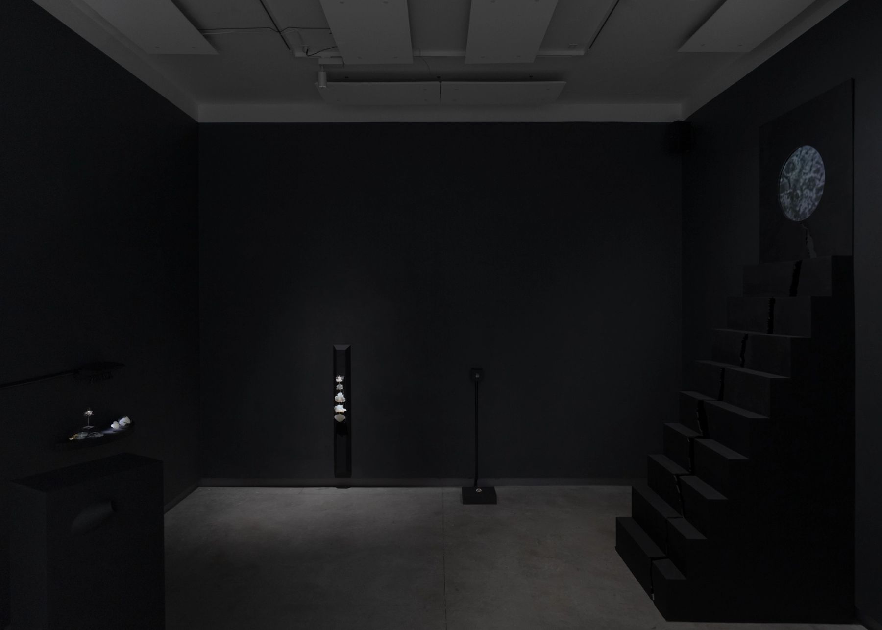 2026 MFA Thesis Exhibition, installation view with work by Isaac Stern.