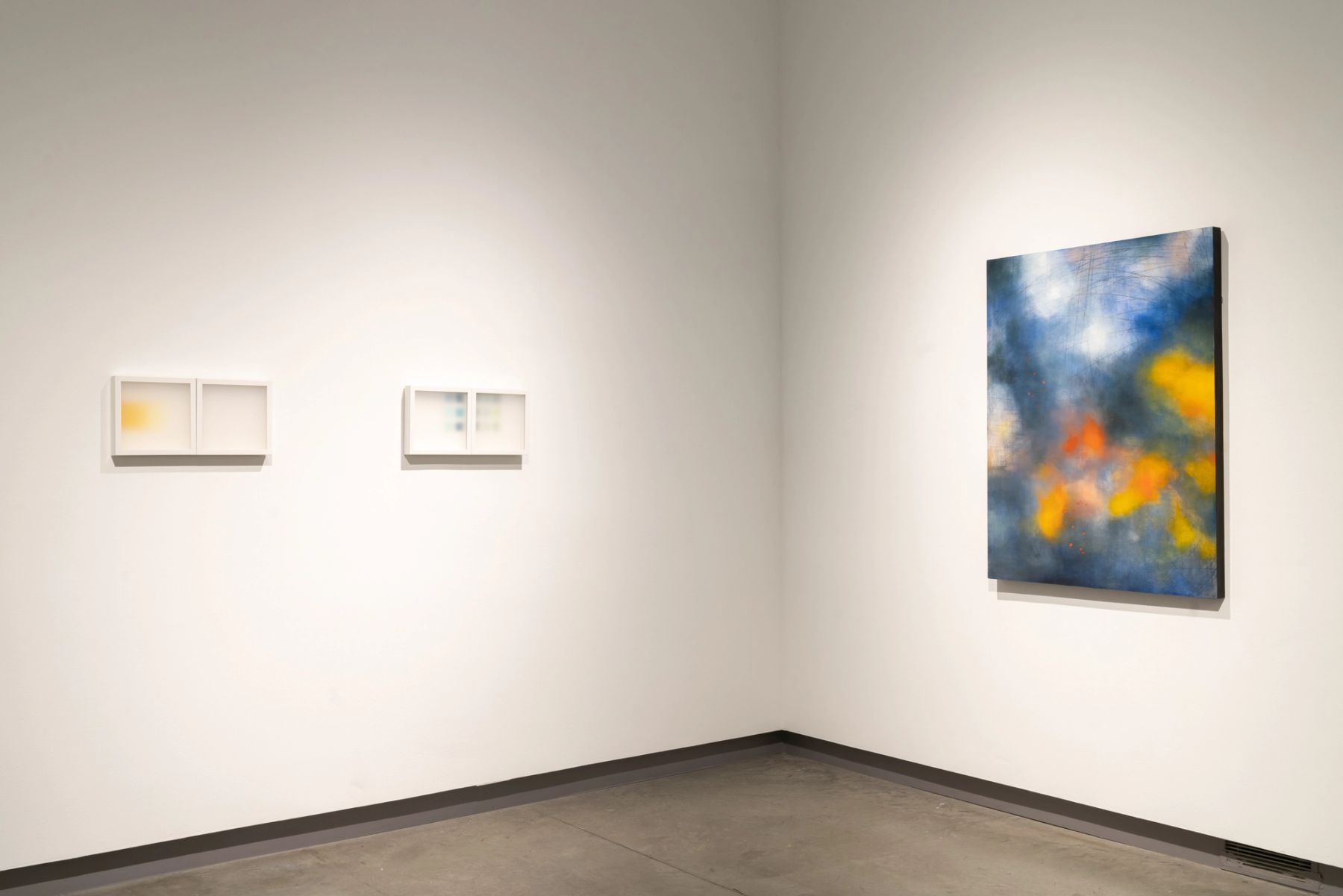 ...to unravel the bind: installation view with works by Ling-Wen Tsai, and Michel Droge.
