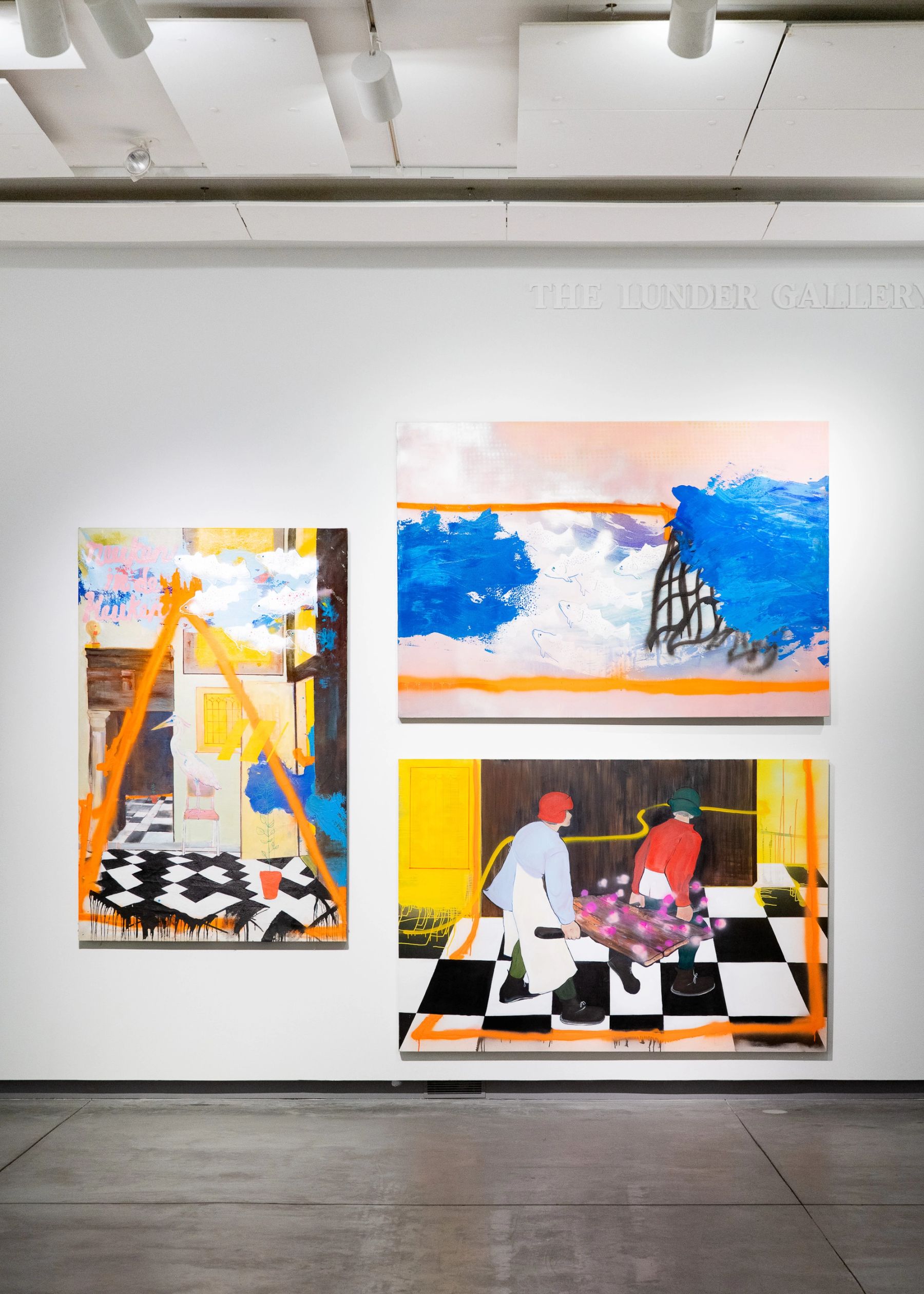 Sorry We Missed You installation view with work by John Quigley.