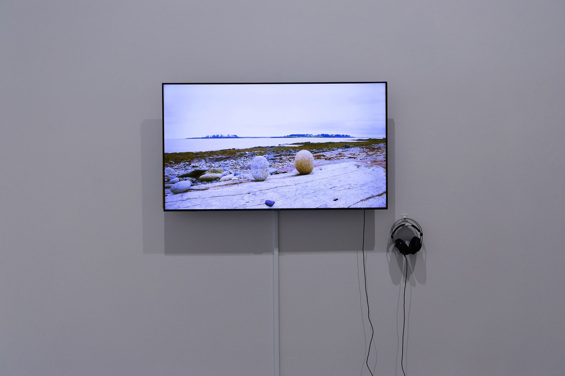 Adam Fisher, Squishy Rock Test, installation view, 2024.