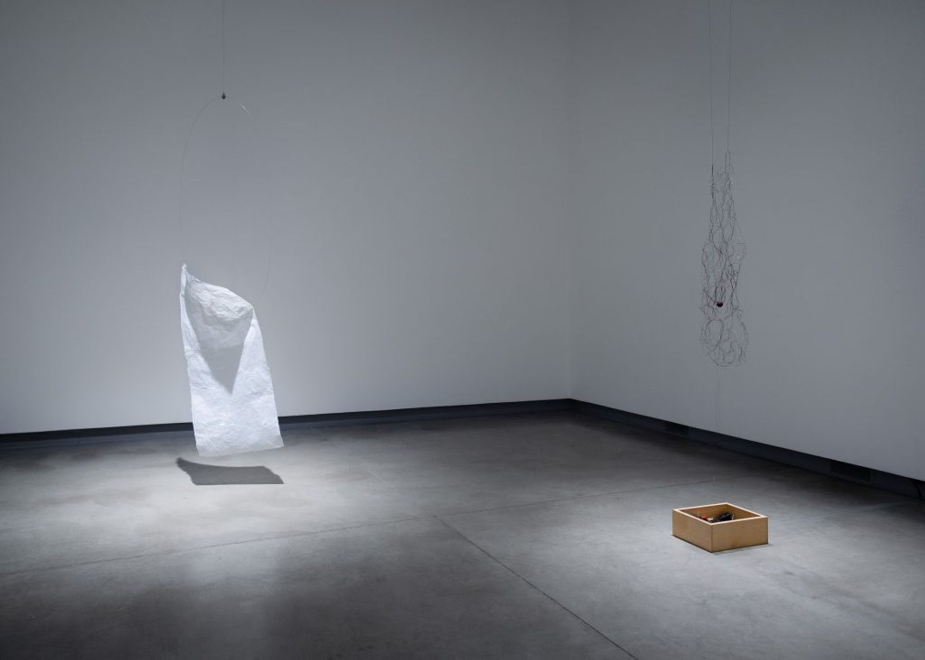 ACOUSTIC RESONANCE installation view with work by Julianne Swartz.