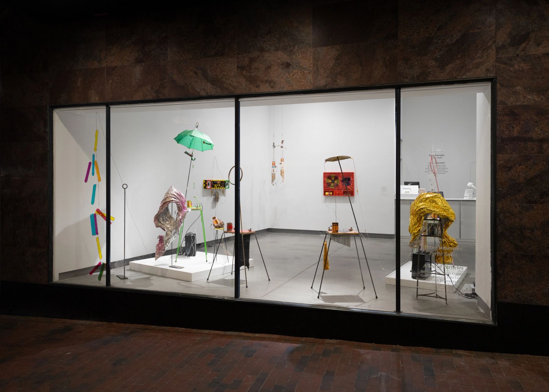 Peter Simensky Pyrite Radio installation view.