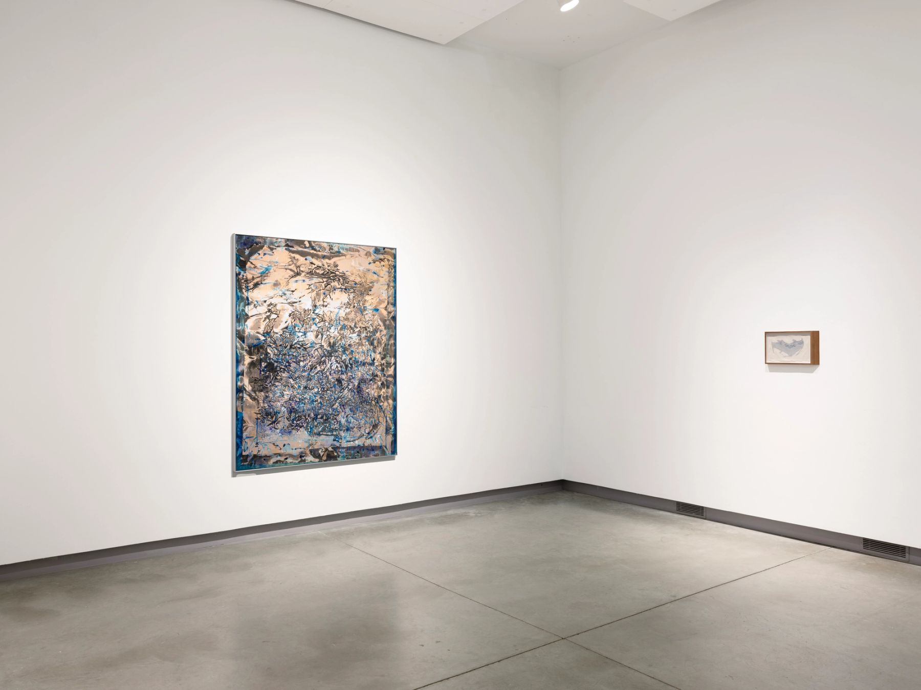 ENTER: installation view with works by Antonia Kuo and sidony o'neal.