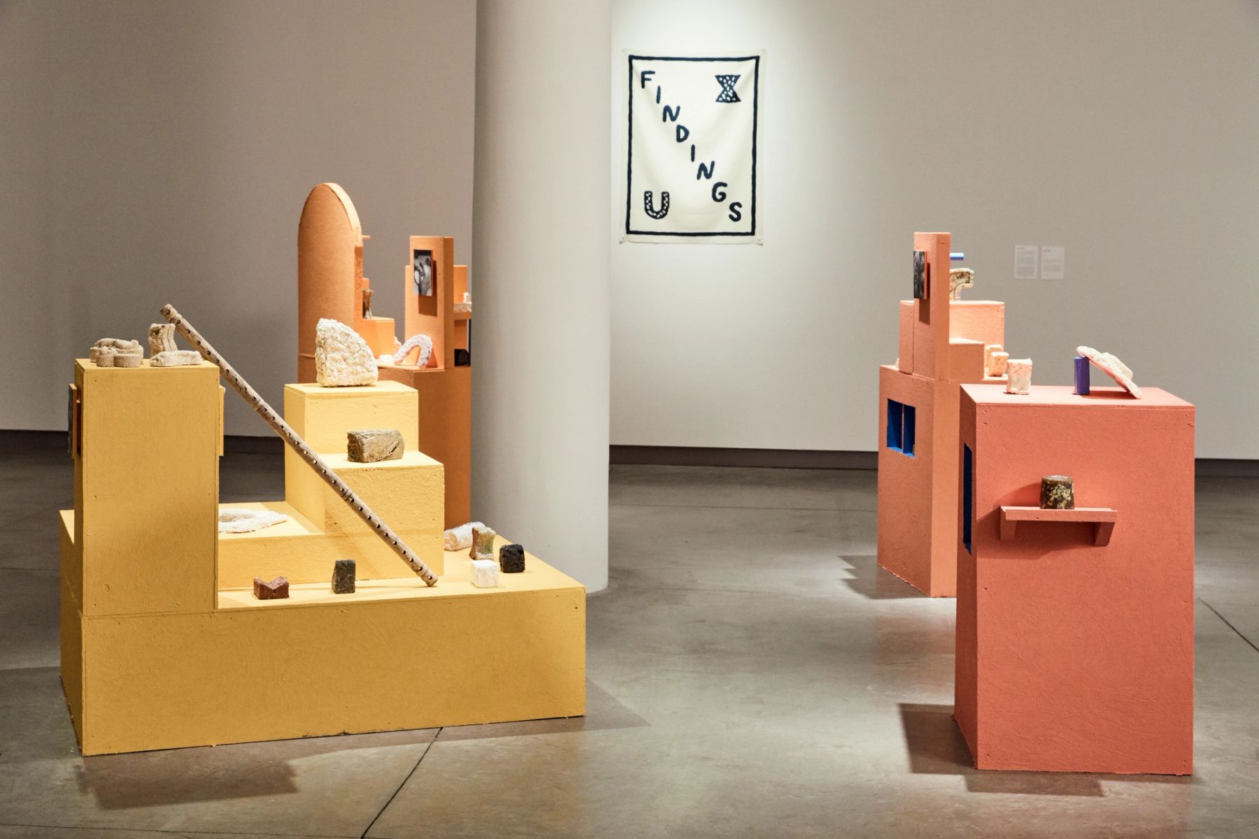 2018 MFA Thesis Exhibition installation view with work by Rand Renfrow.