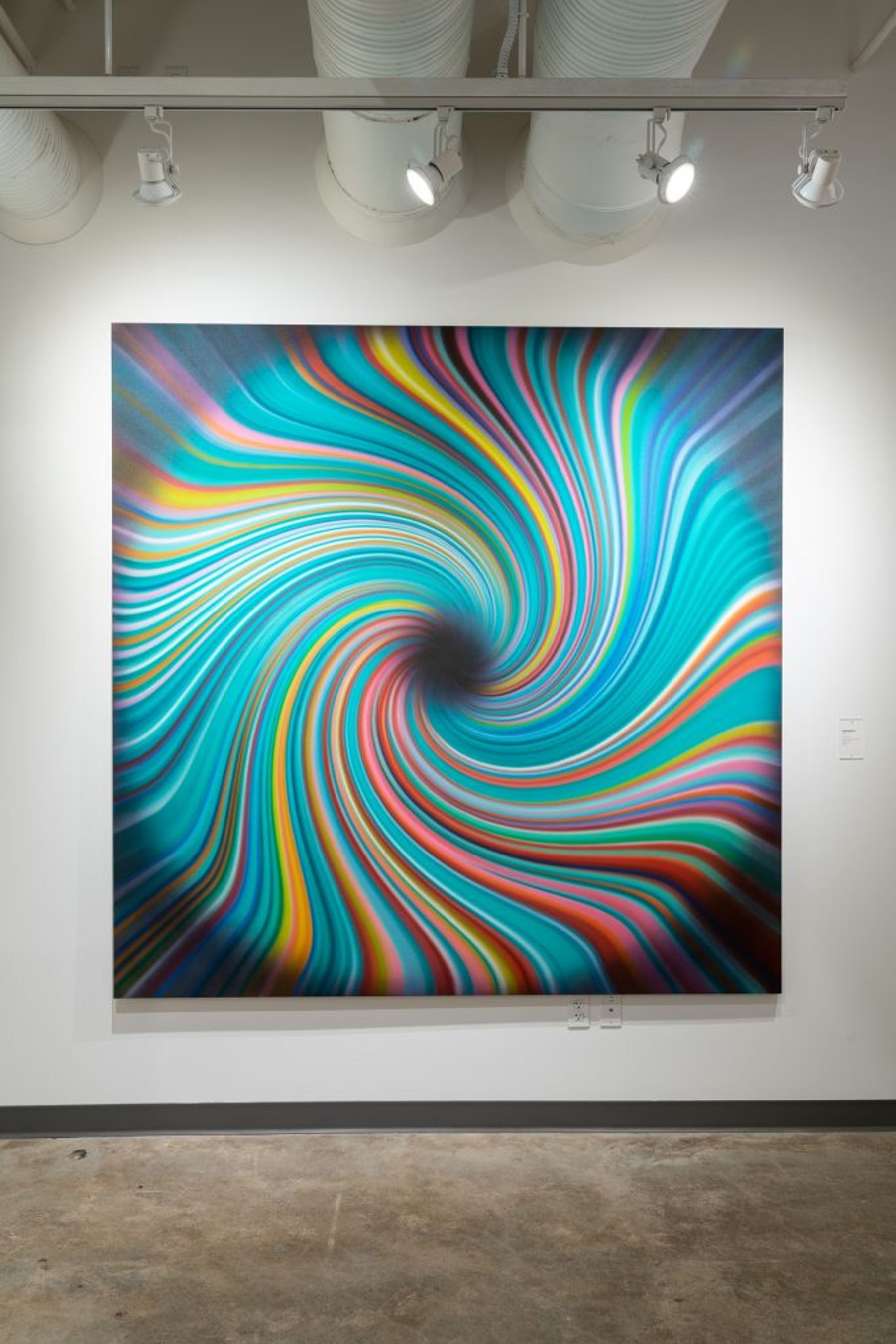 Tim Bavington: Rock & Roll Abstraction installation view.