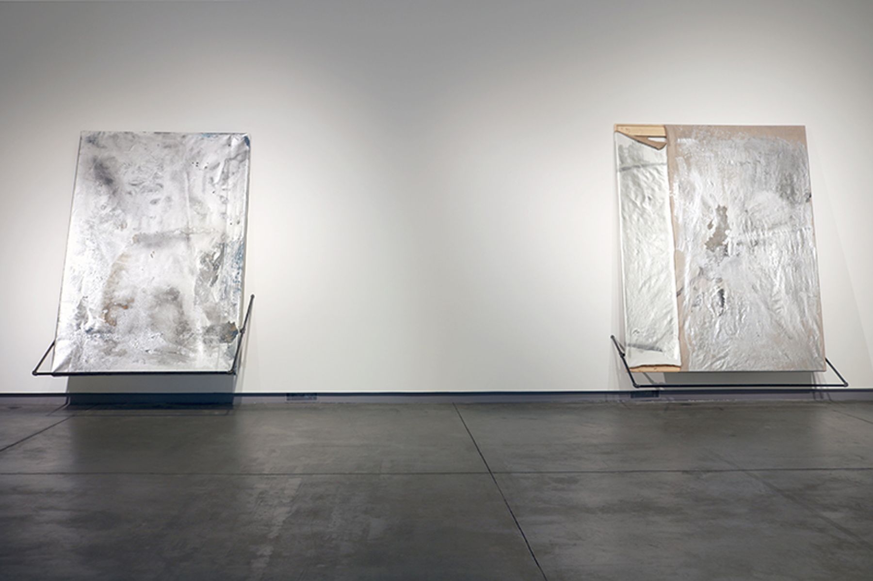 Off the Wall installation view with work by Rosy Keyser.