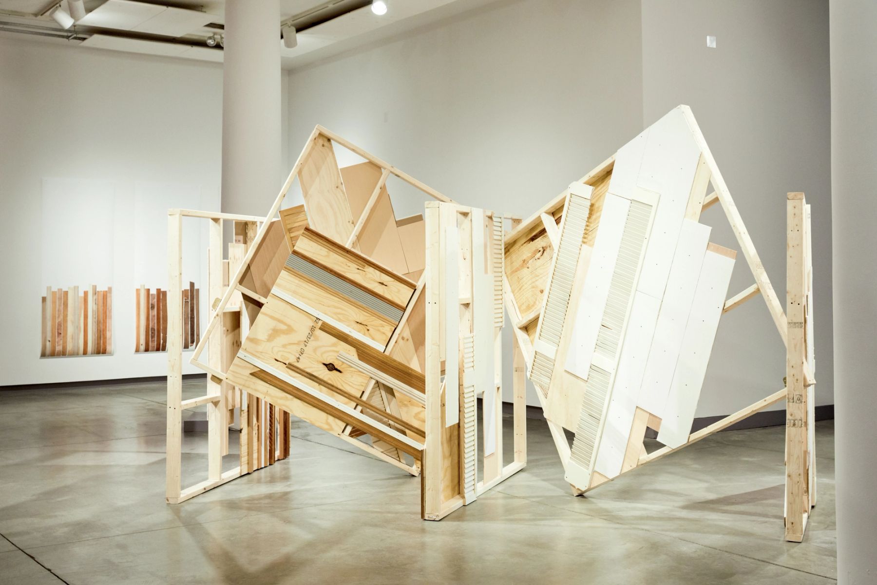 2018 MFA Thesis Exhibition installation view with work by Kylie Ford.