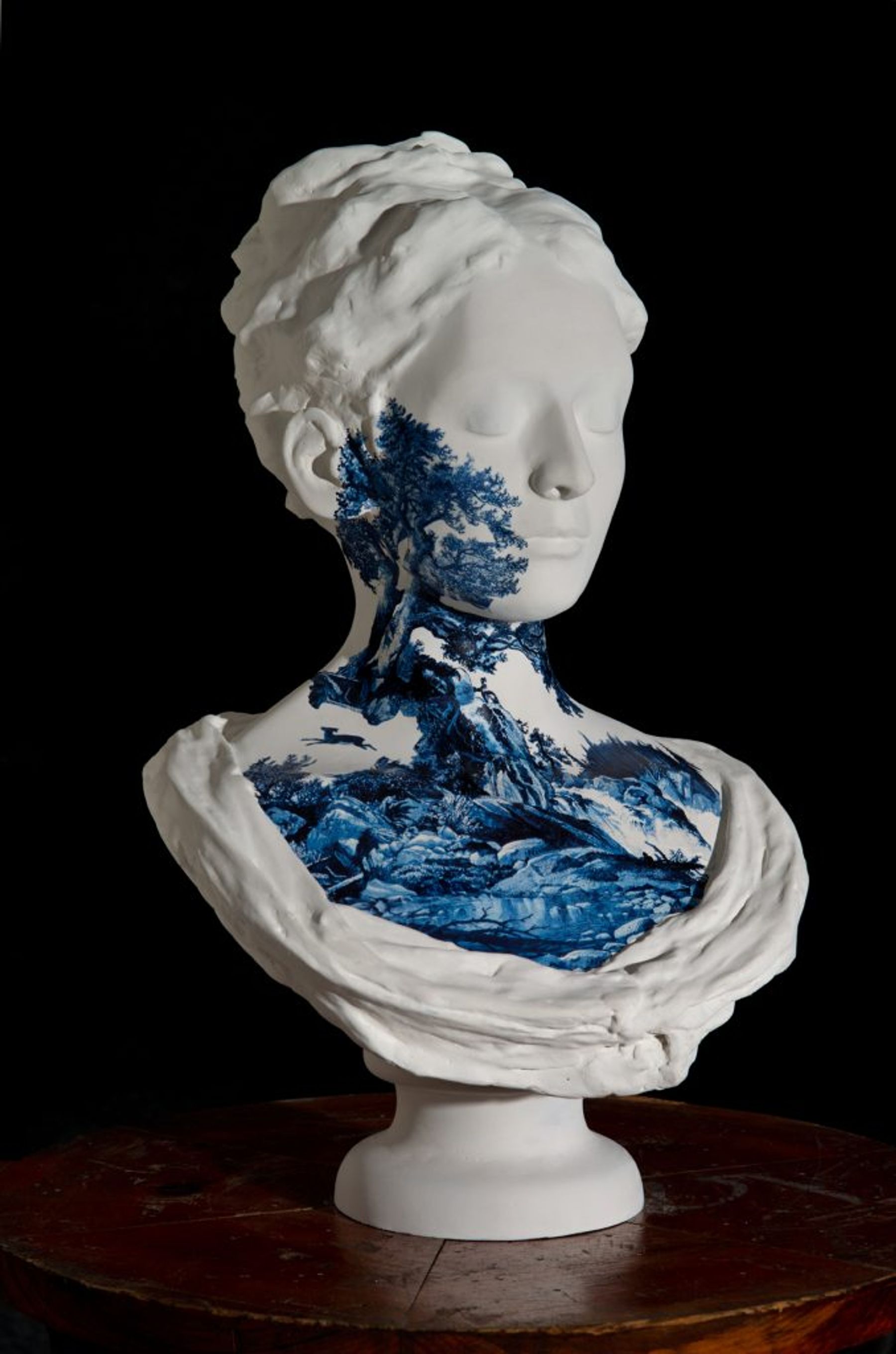 Melora Kuhn, Waterfall Bust, 2016.