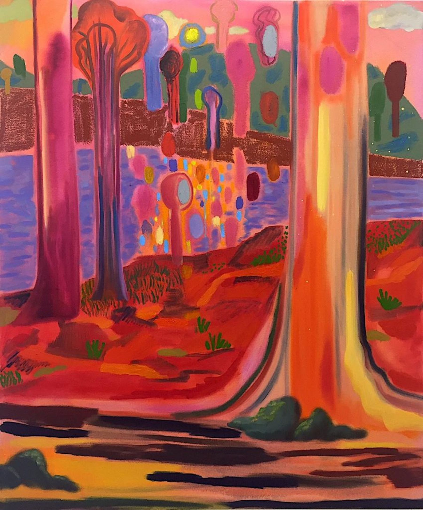 Shara Hughes, Sun Spots, 2017.