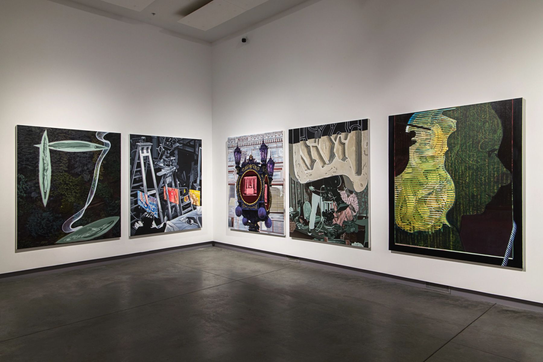 You Never Know How You Look Through Other People's Eyes installation view with work by Sean Downey.