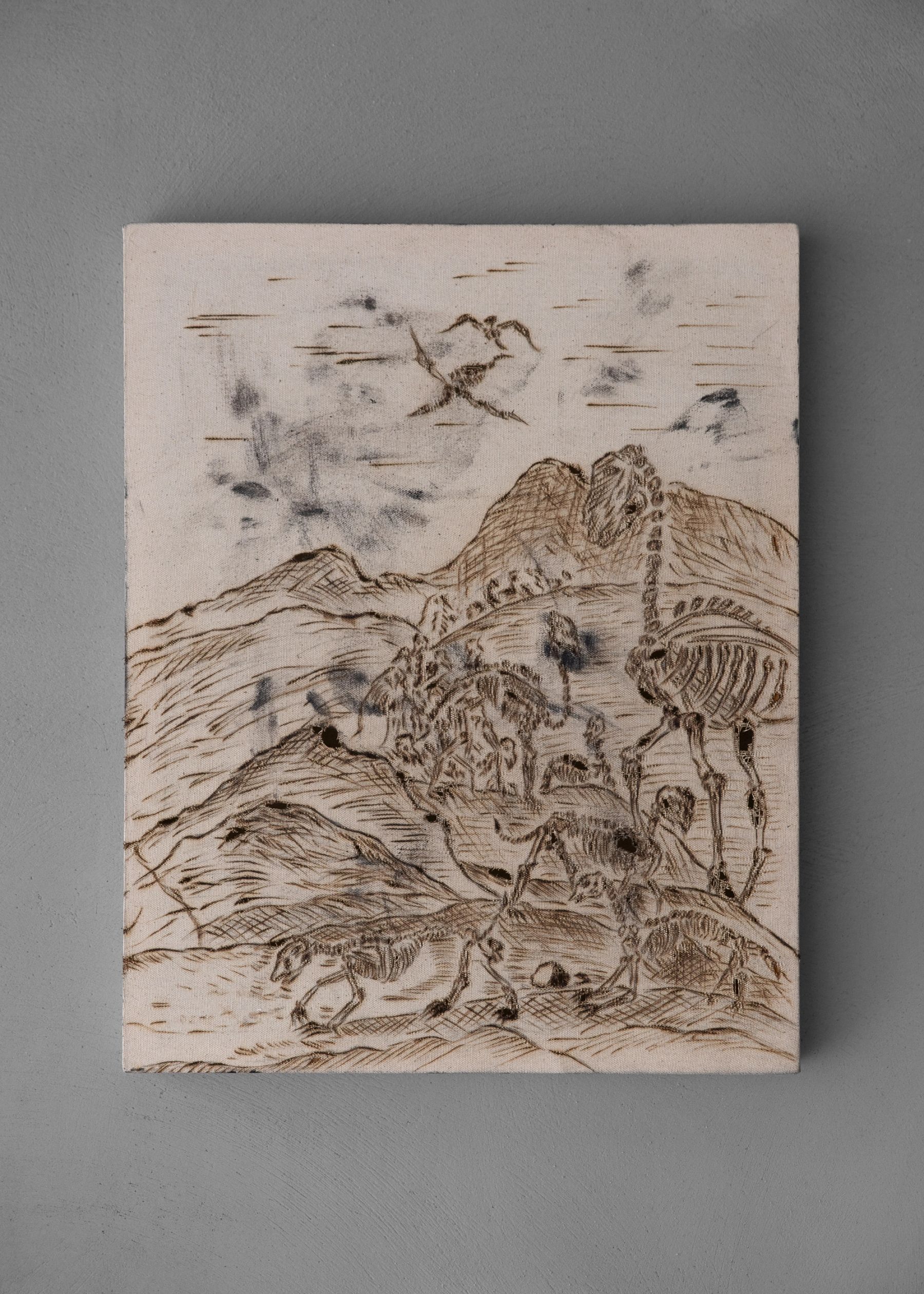 Cole Lu, Eventually, they fell into a restless sleep, slept and did not sleep, dreamt and did not dream. (First migration), 2024.