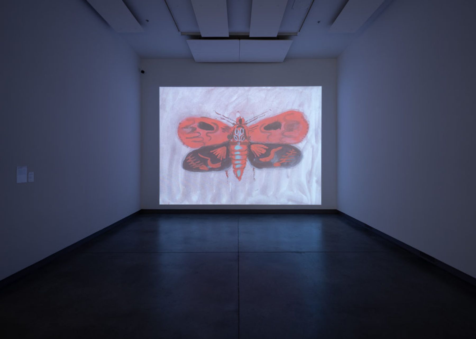a fresh greeting is heard, installation view with work by Allison Schulnik