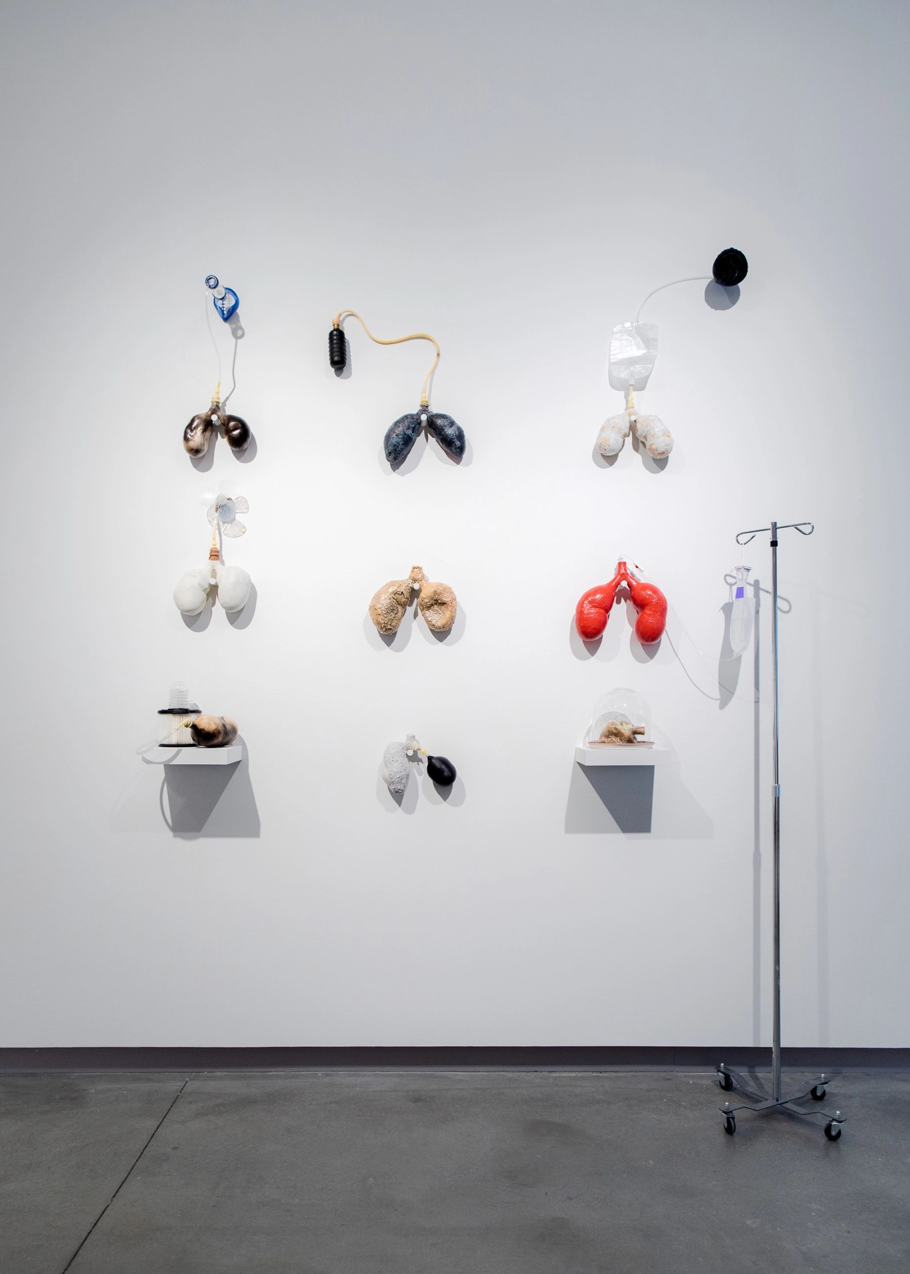 Sorry We Missed You installation view with work by Dasha Kalisz.