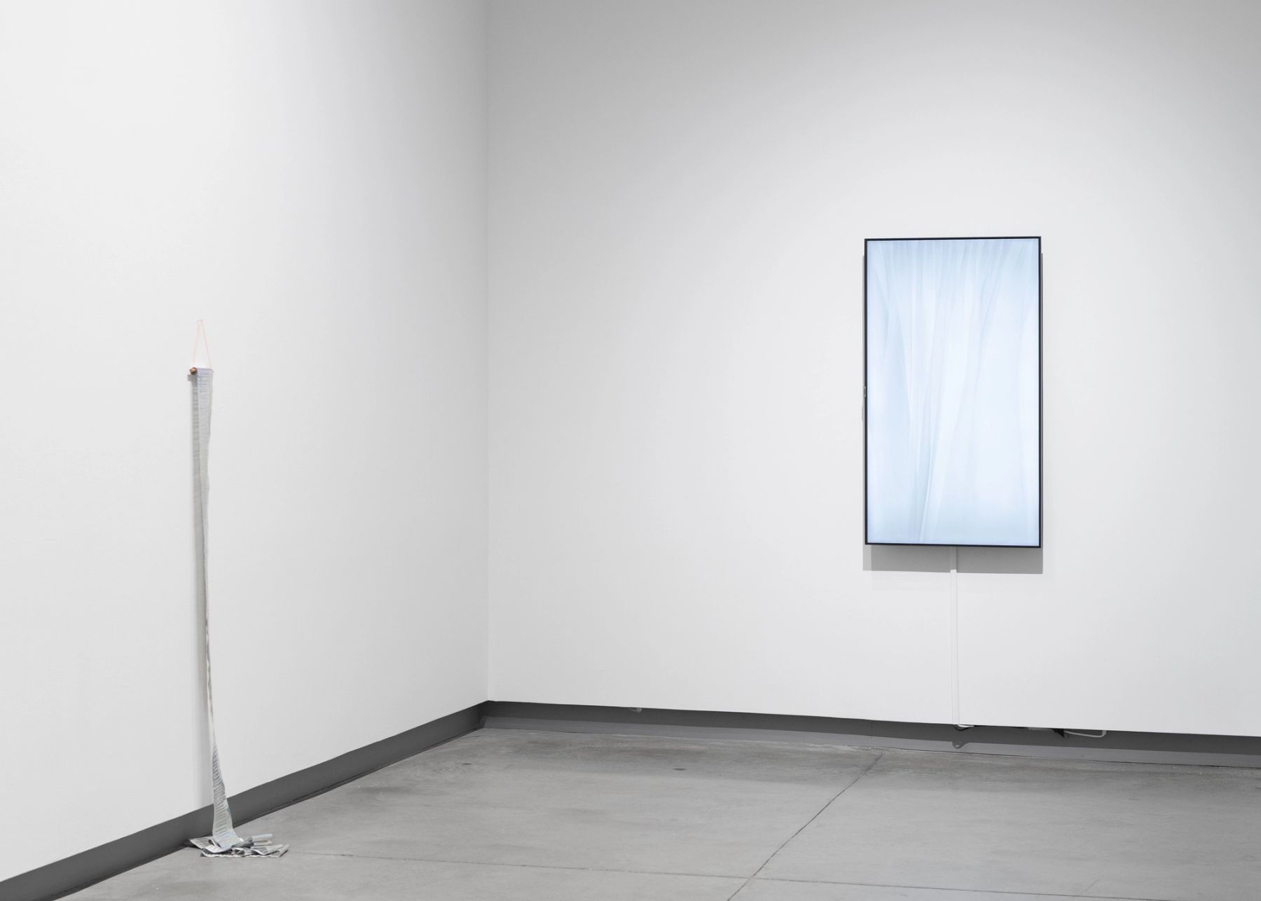 Emily Squires, Untitled (trace something you love), 2026. Jenny Vogel, All Things Already Lost, 2023.