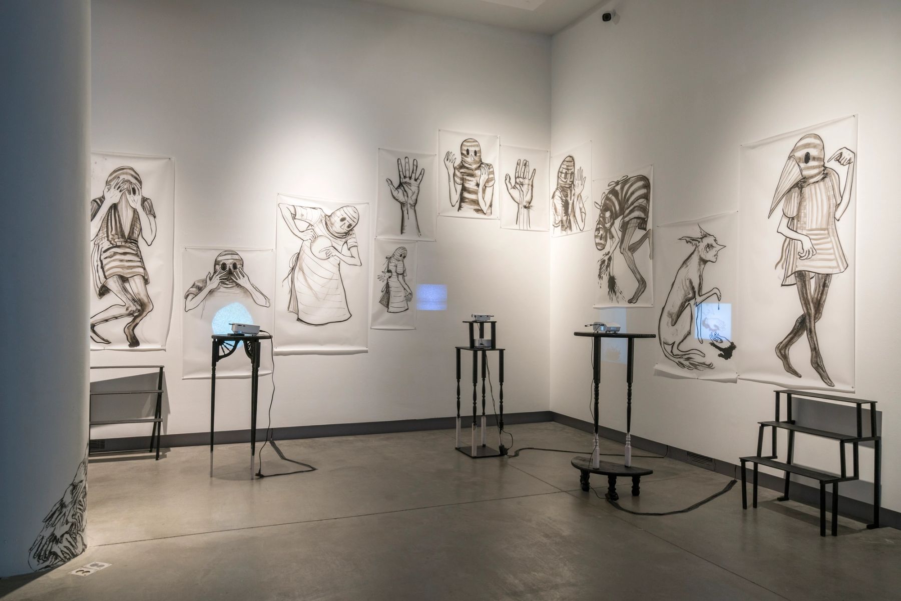 2017 MFA Thesis Exhibition installation view.