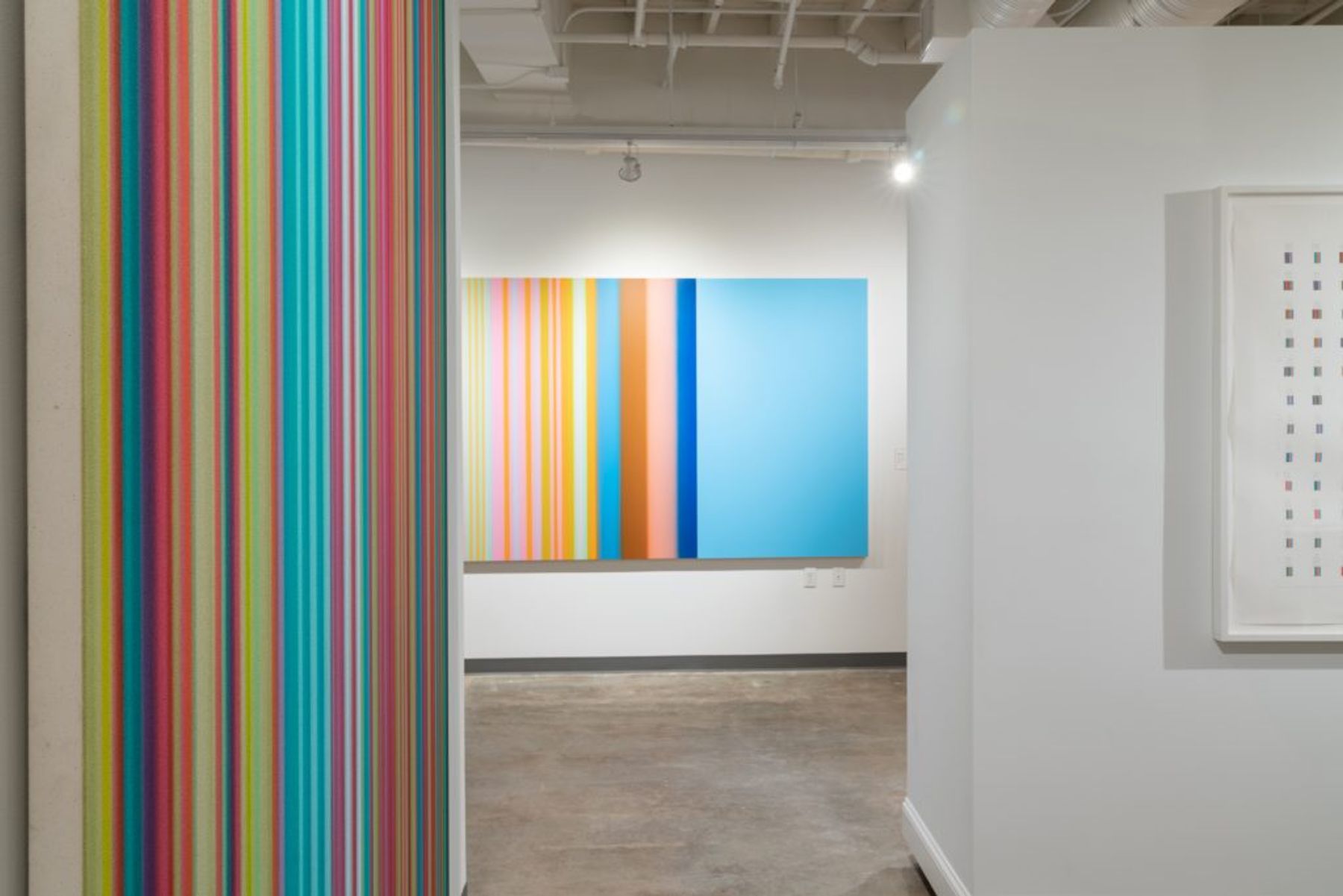Tim Bavington: Rock & Roll Abstraction installation view.