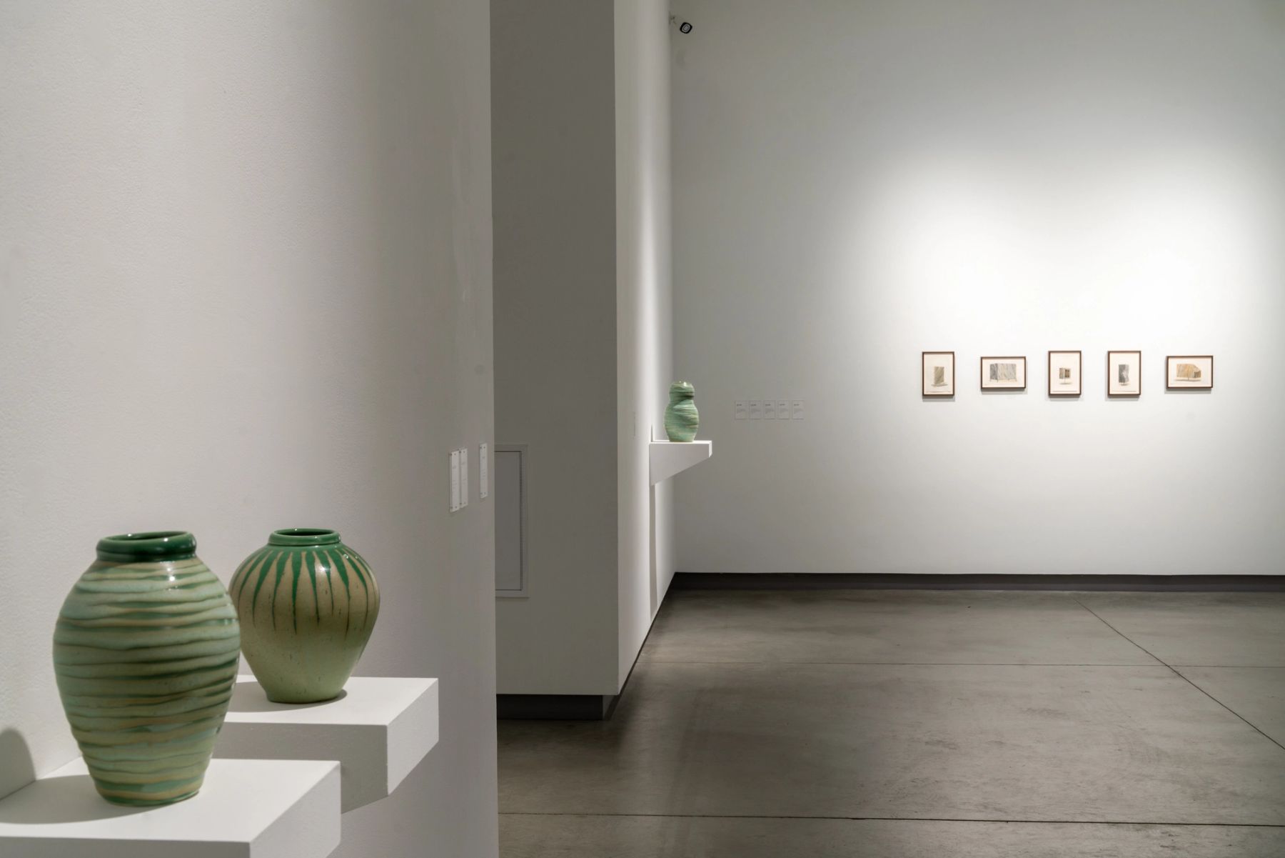 ...to unravel the bind: installation view with works by Marian Baker, and Alex Lukas.