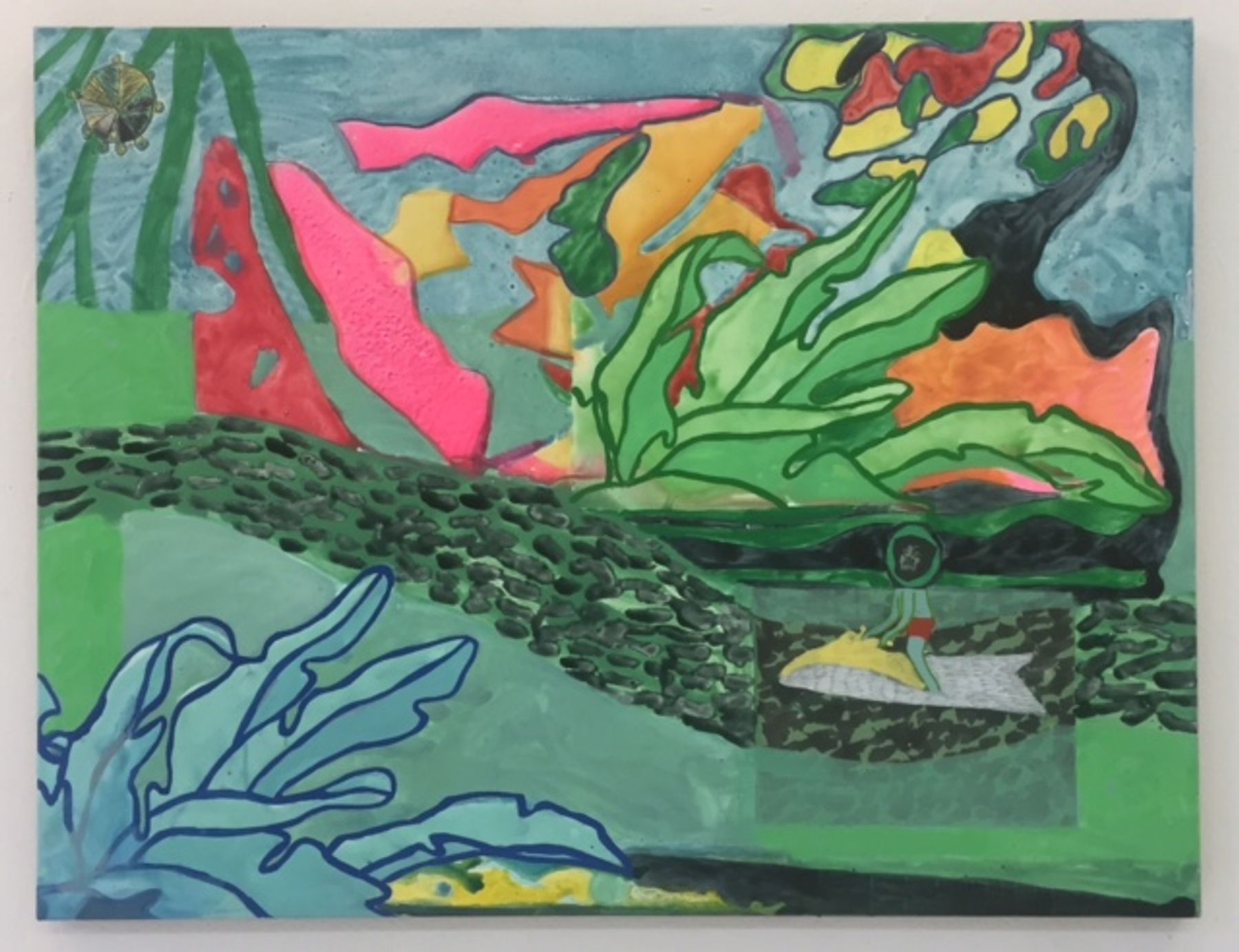 Tyson Reeder, Green River with Jet Ski, 2017.