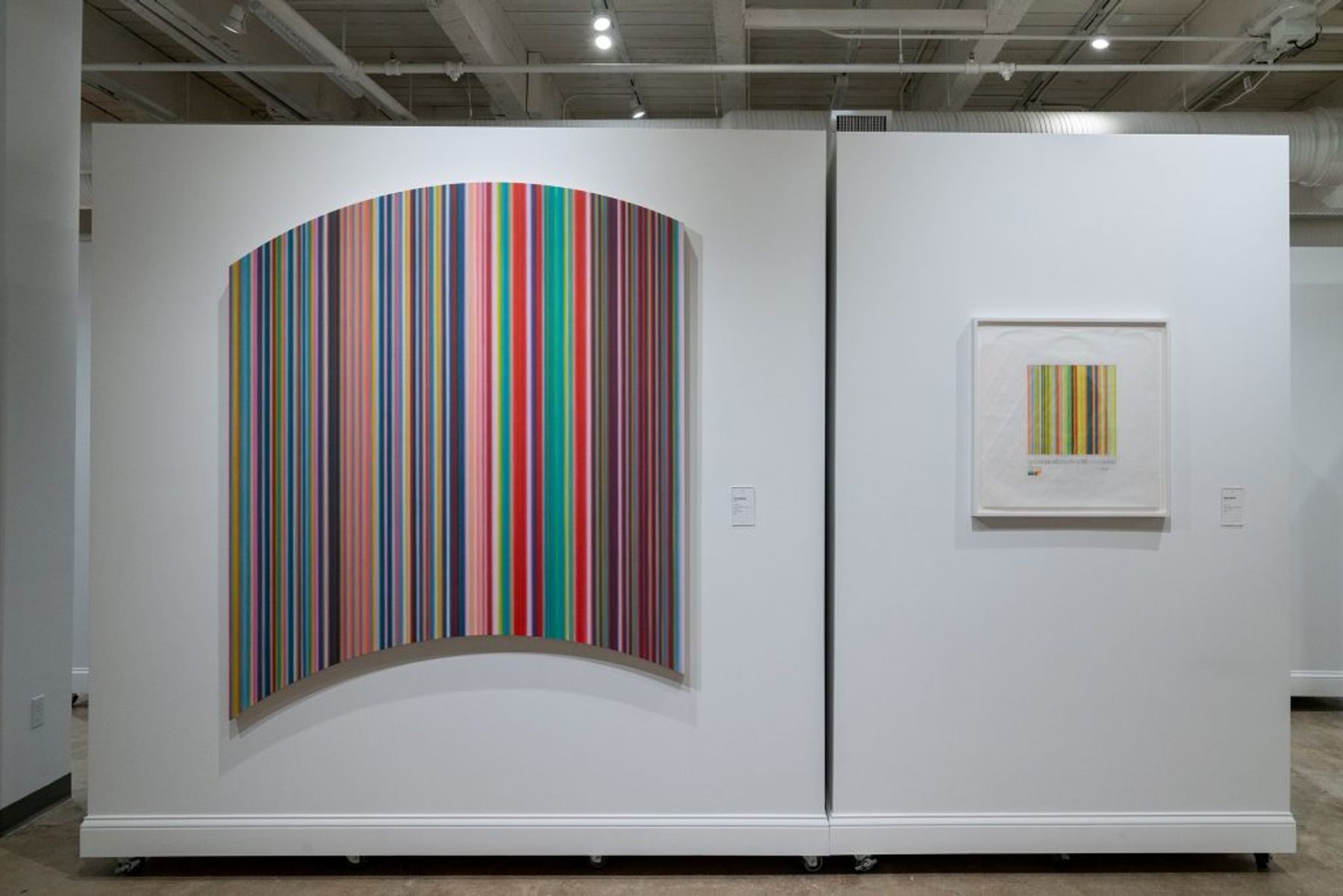 Tim Bavington: Rock & Roll Abstraction installation view.