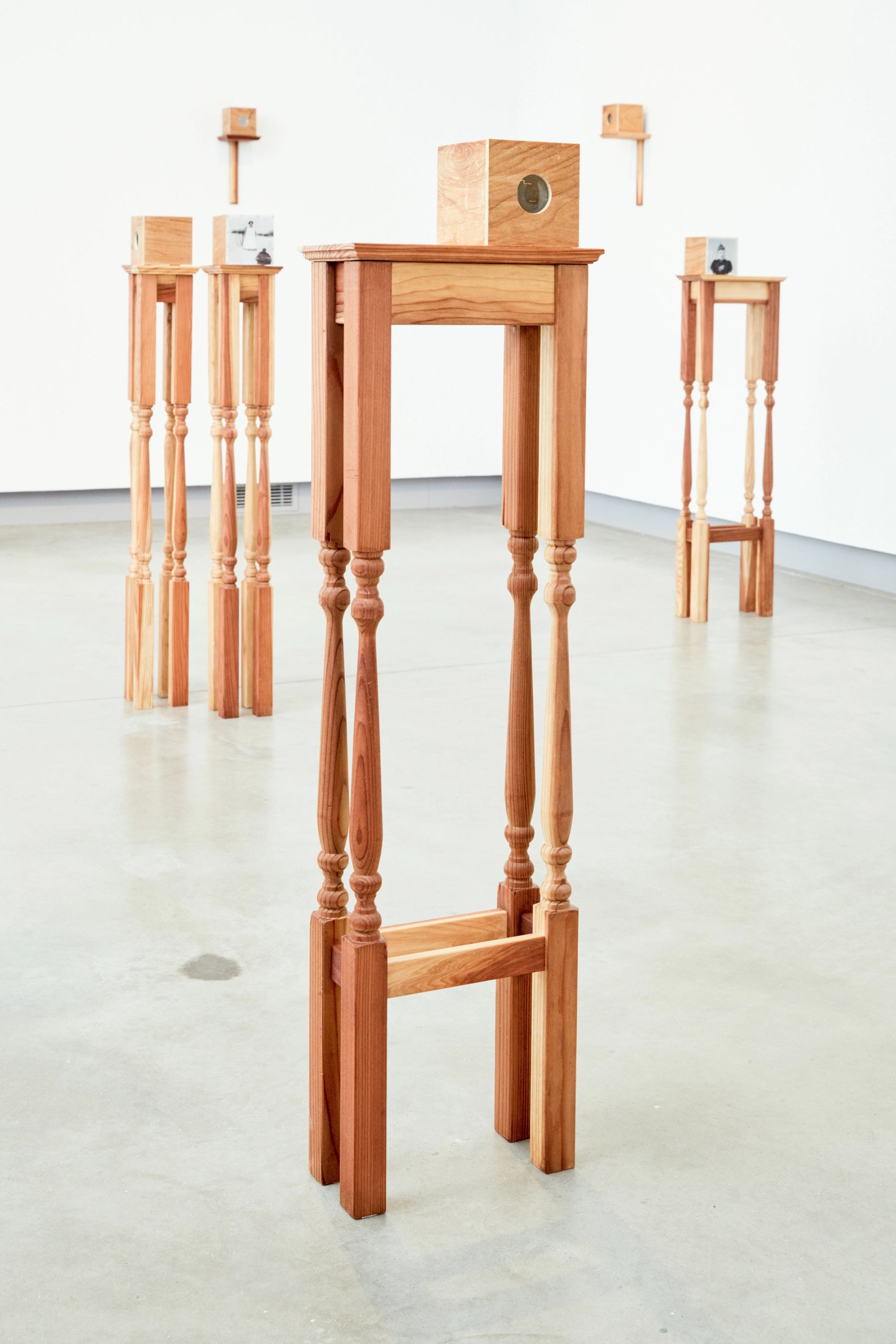 2018 MFA Thesis Exhibition installation view with work by Angela Casagrande.