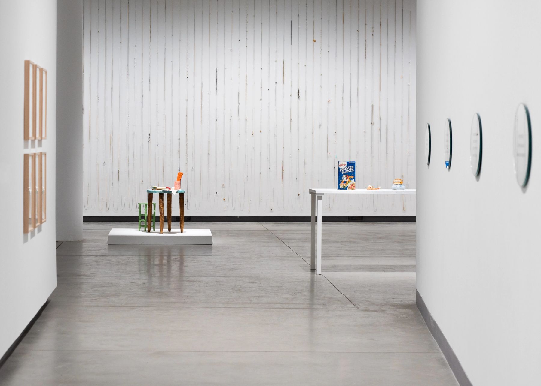 Everyday Is All There Is, installation view with works by Chloë Bass, Lenka Clayton and Phillip Andrew Lewis, and Stephanie H. Shih.
