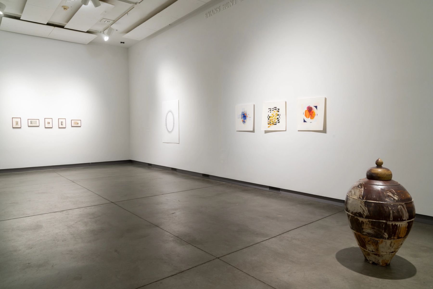 ...to unravel the bind: installation view with works by Alex Lukas, Annika Earley, Honour Mack, and Adrian King.