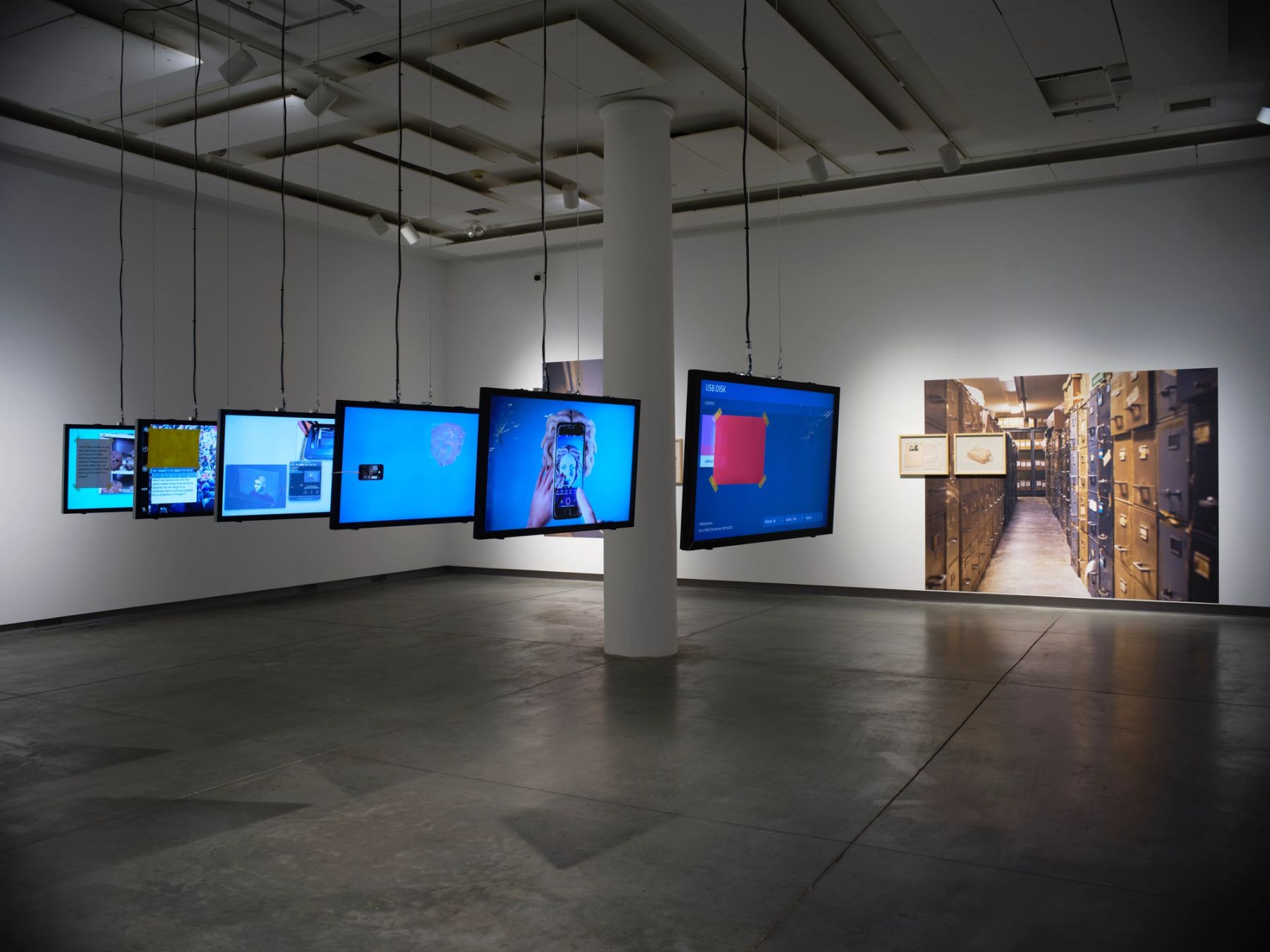 Monitor: Surveillance, Data, and the New Panoptic, installation view.
