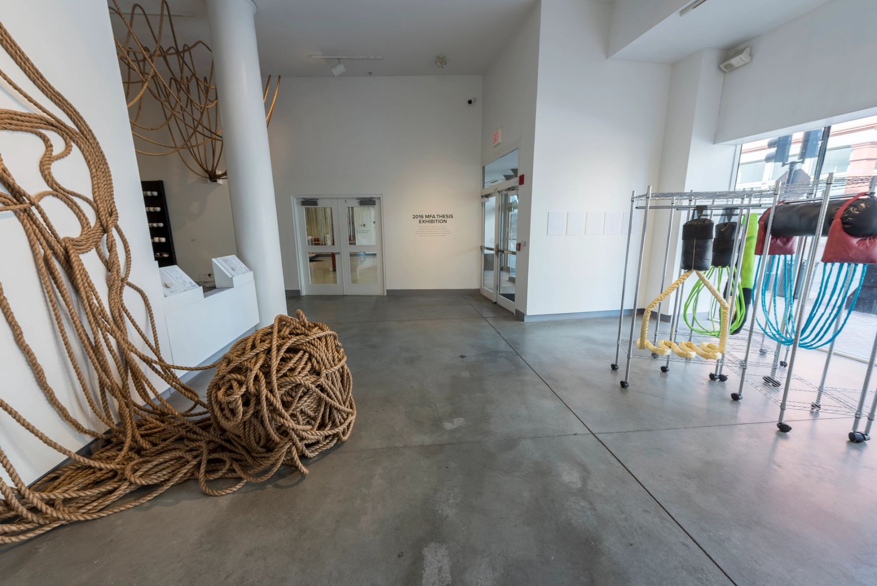 2016 MFA Thesis Exhibition installation view.