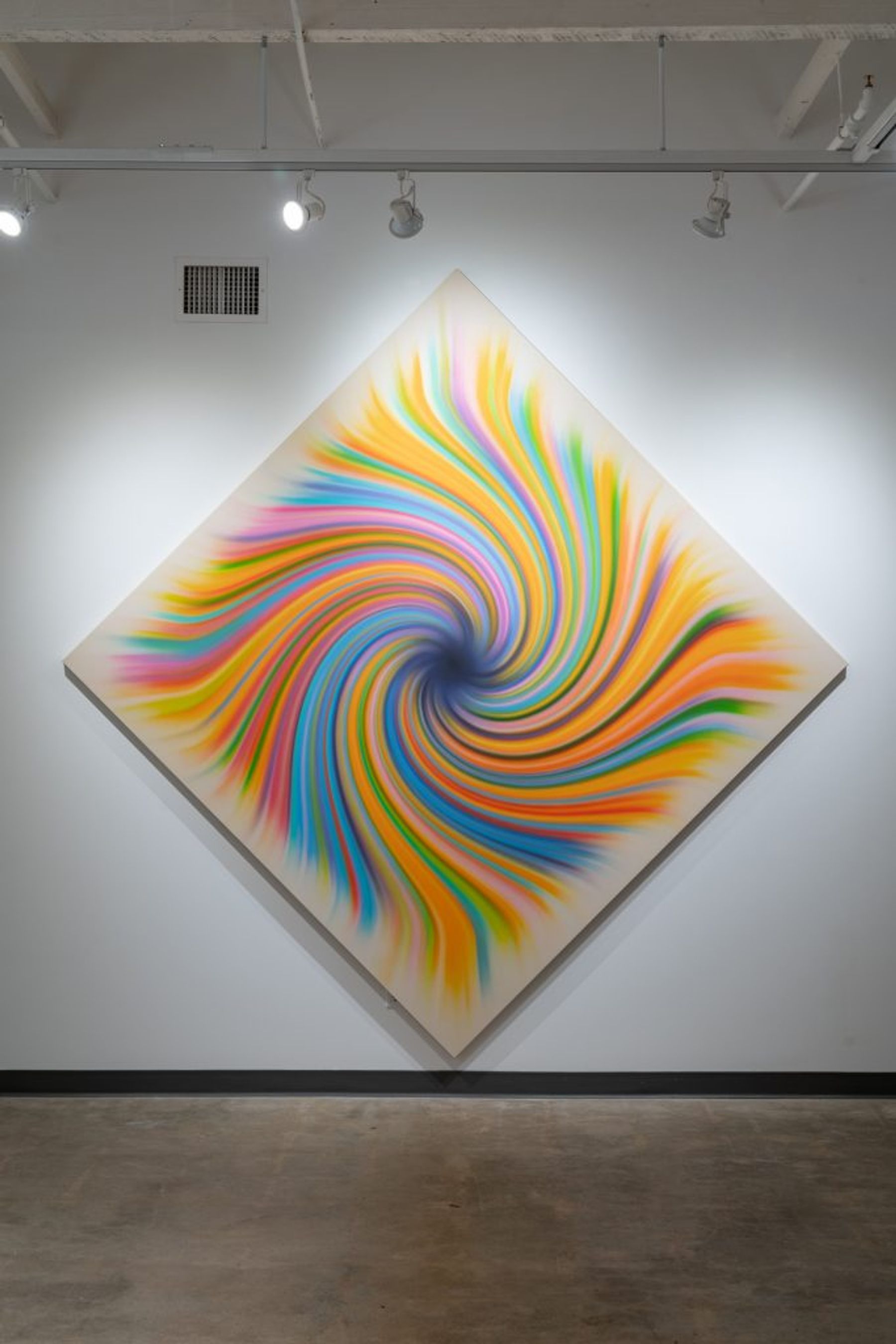 Tim Bavington: Rock & Roll Abstraction installation view.