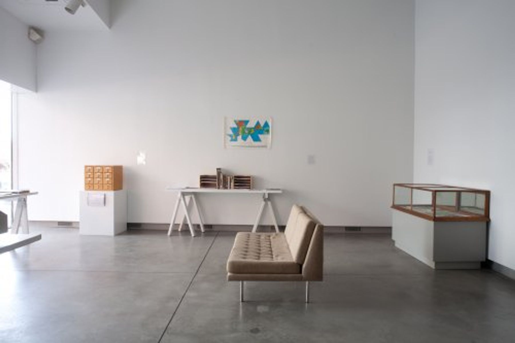 Access to Tools: Publications from the Whole Earth Catalog installation view.