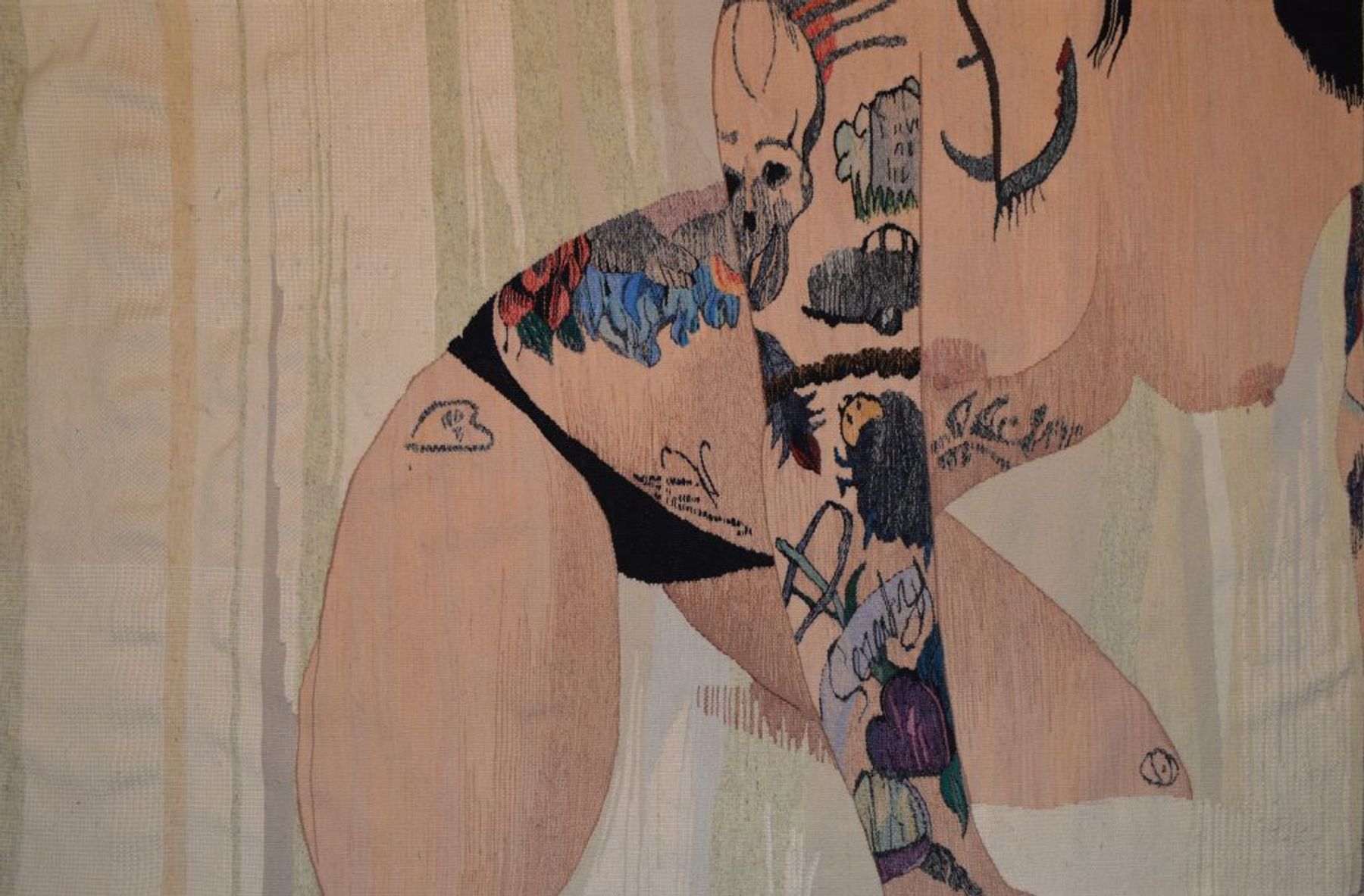 Erin M. Riley, Self Portrait 3, 2015.